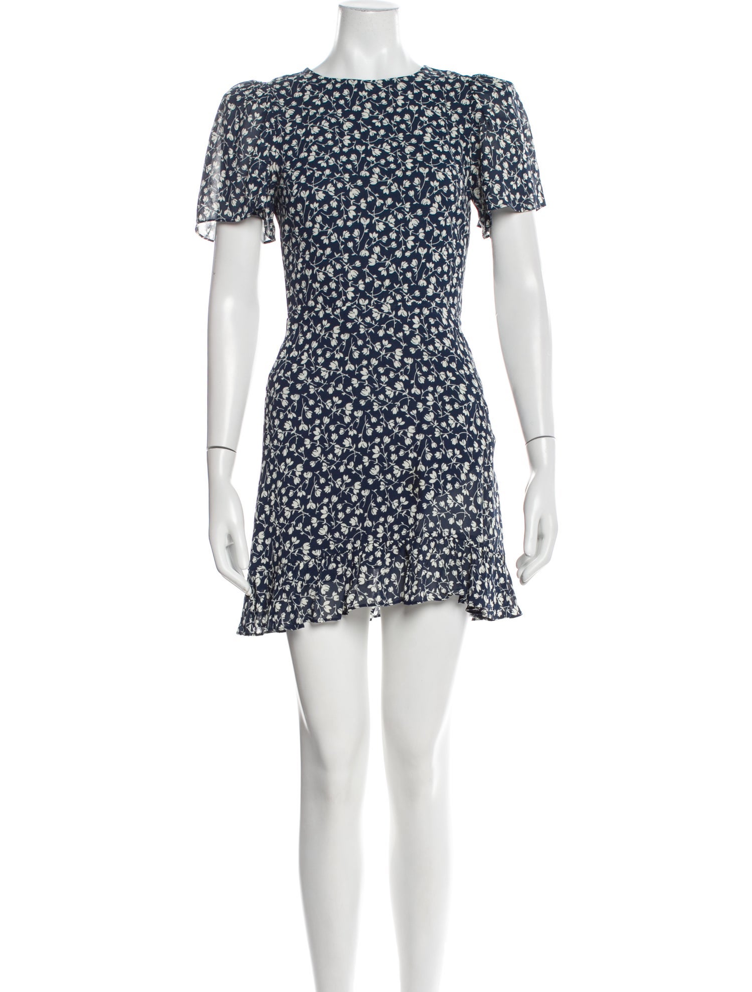 Reformation Floral Print Mini Dress