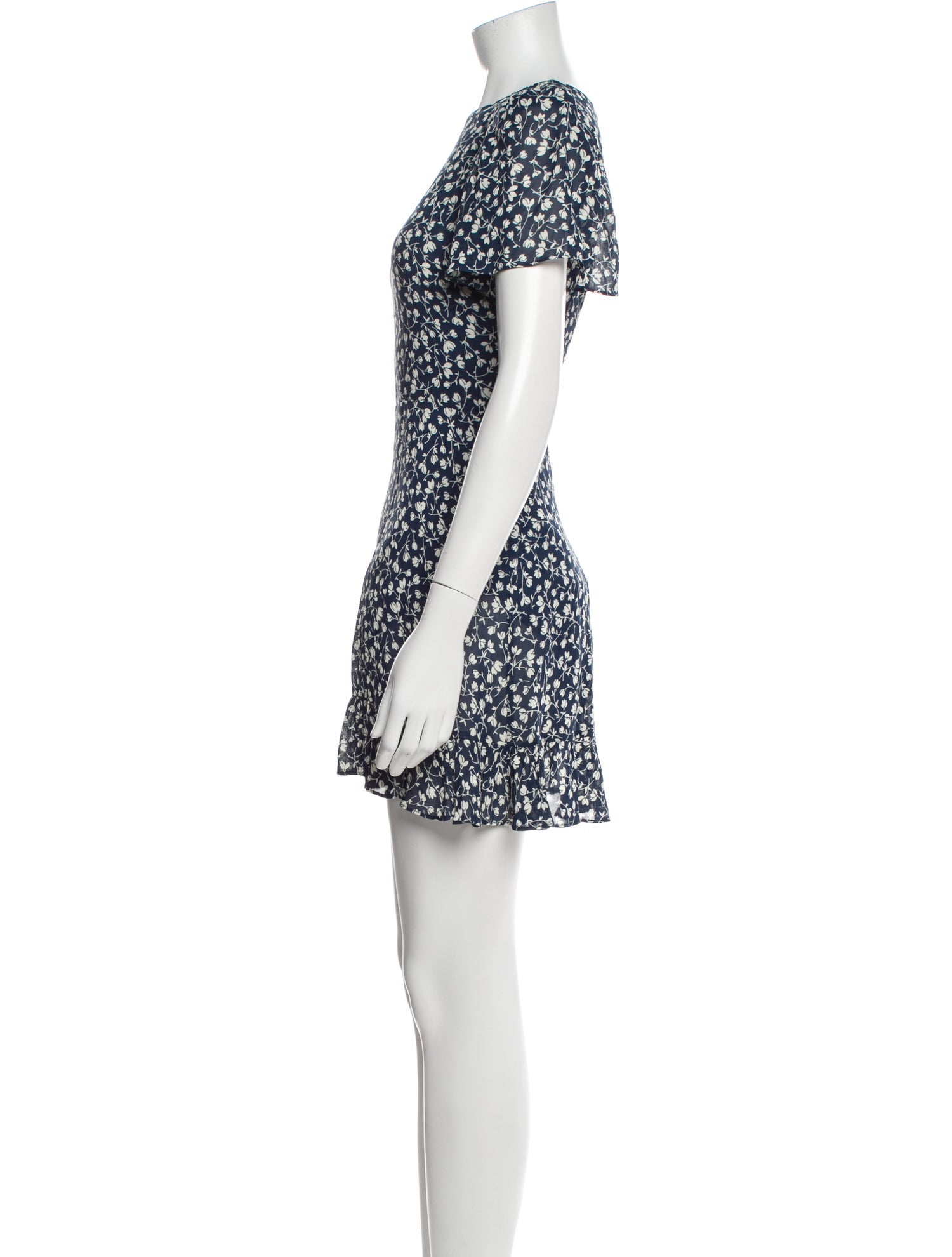 Reformation Floral Print Mini Dress