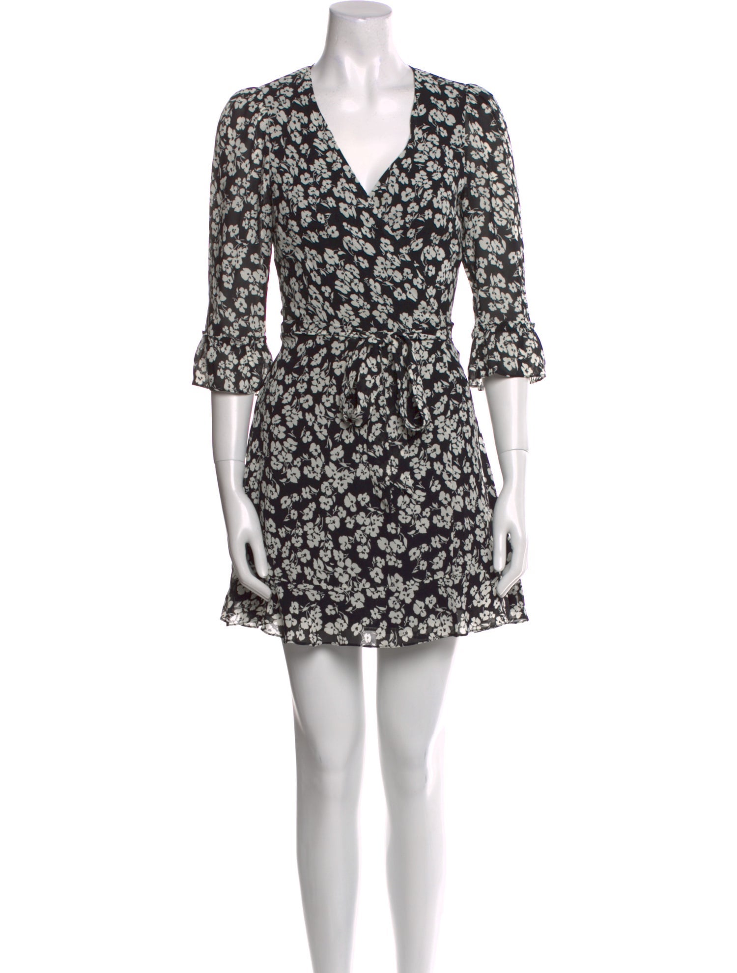 Reformation Floral Print Mini Dress