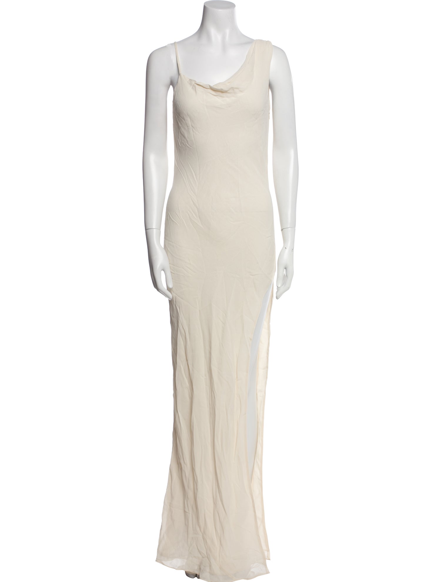 Reformation Cowl Neck Long Dress