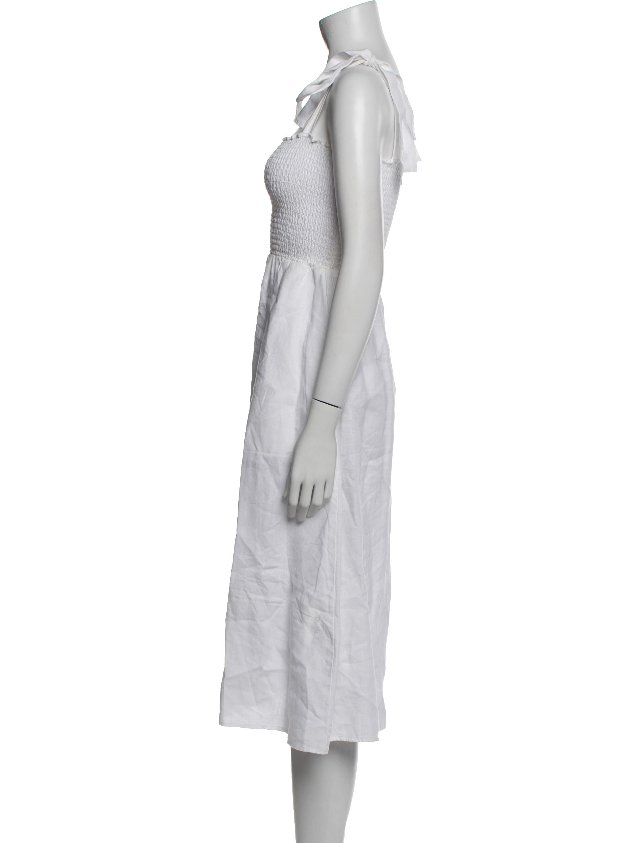 Reformation Linen Midi Length Dress