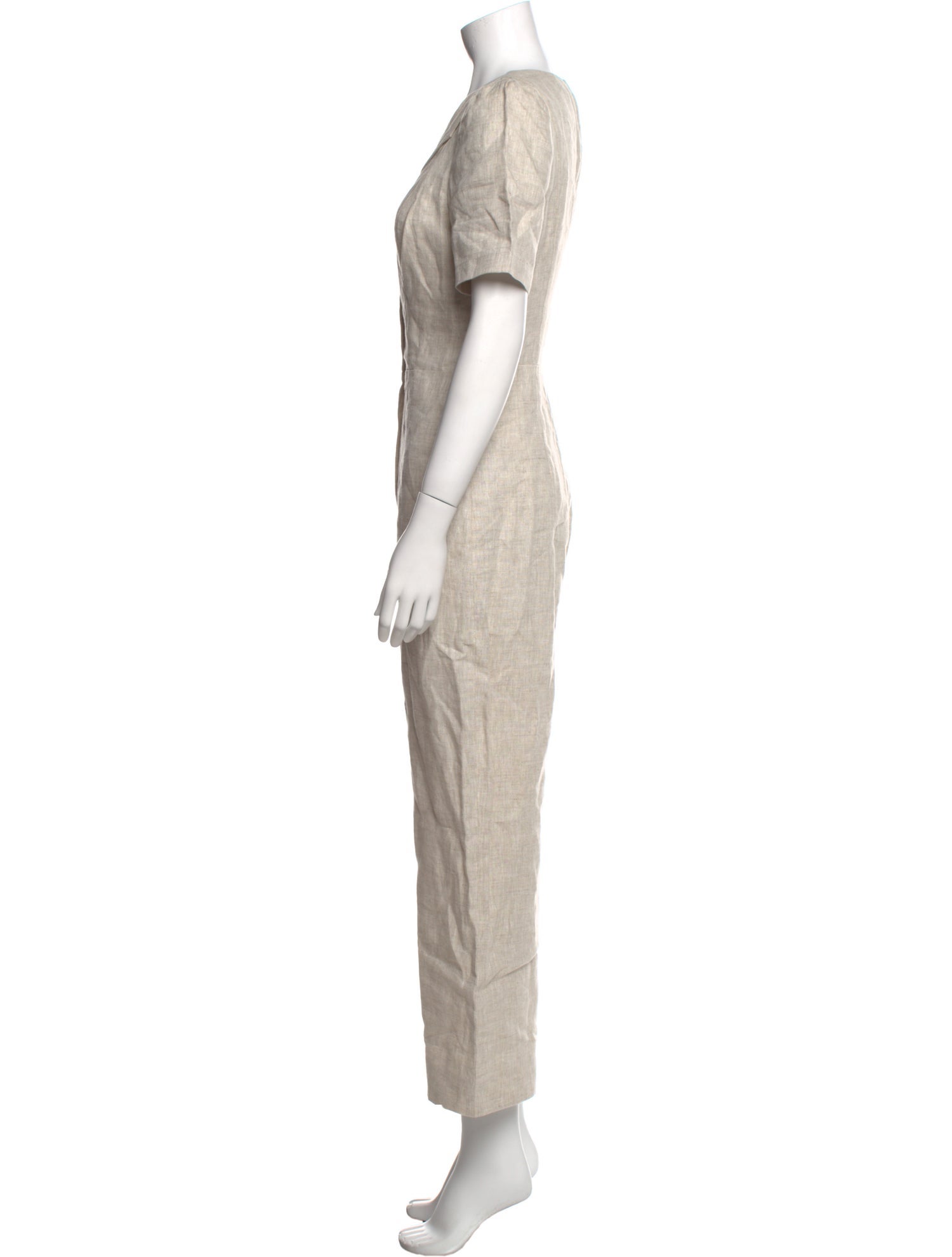 Reformation Linen V-Neck Jumpsuit w/ Tags