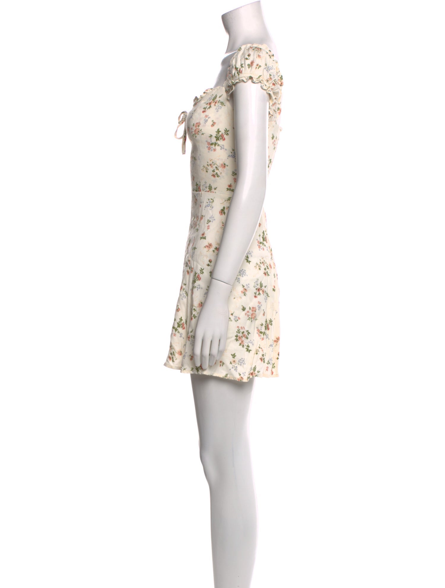 Reformation Floral Print Mini Dress