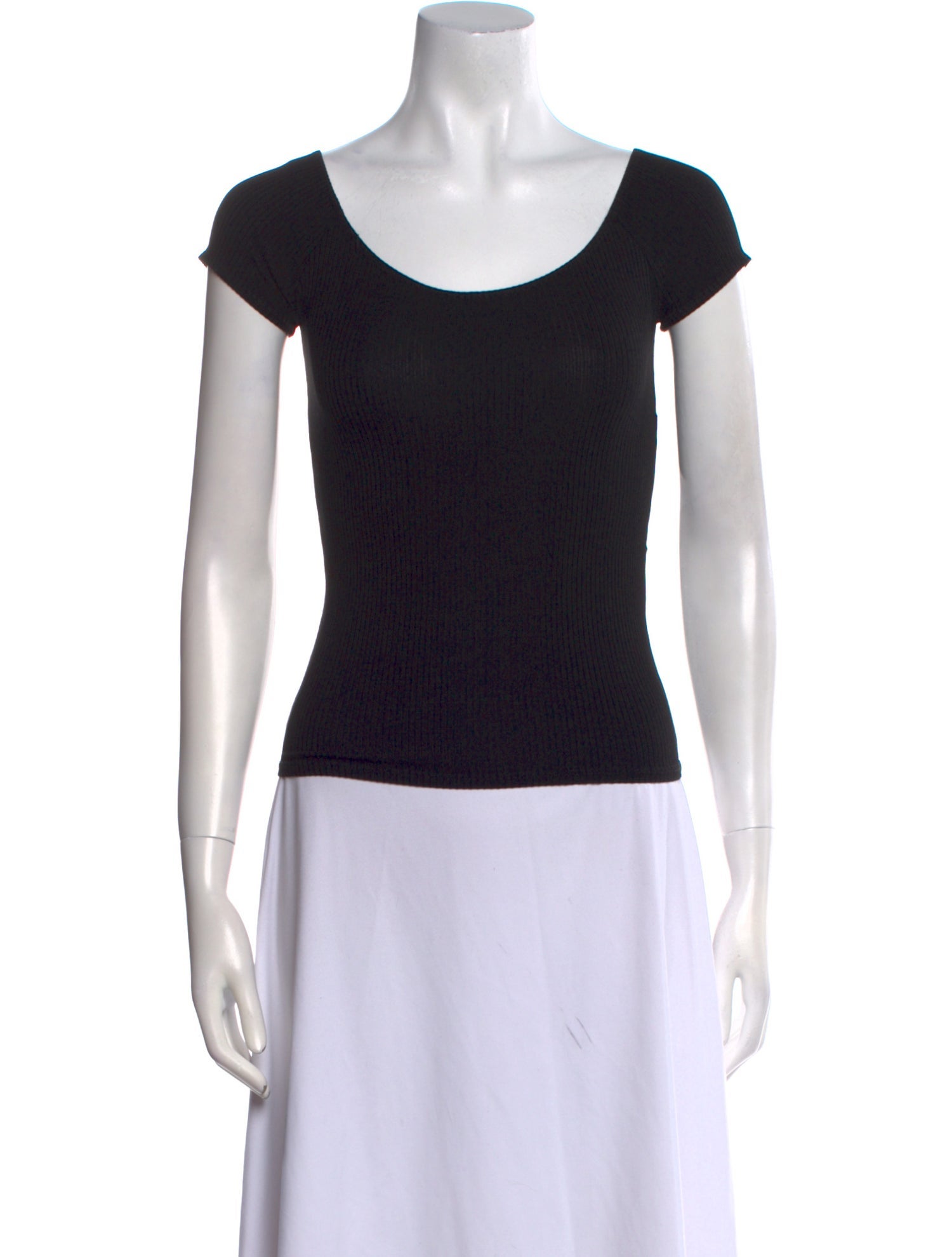 Reformation Scoop Neck Short Sleeve T-Shirt