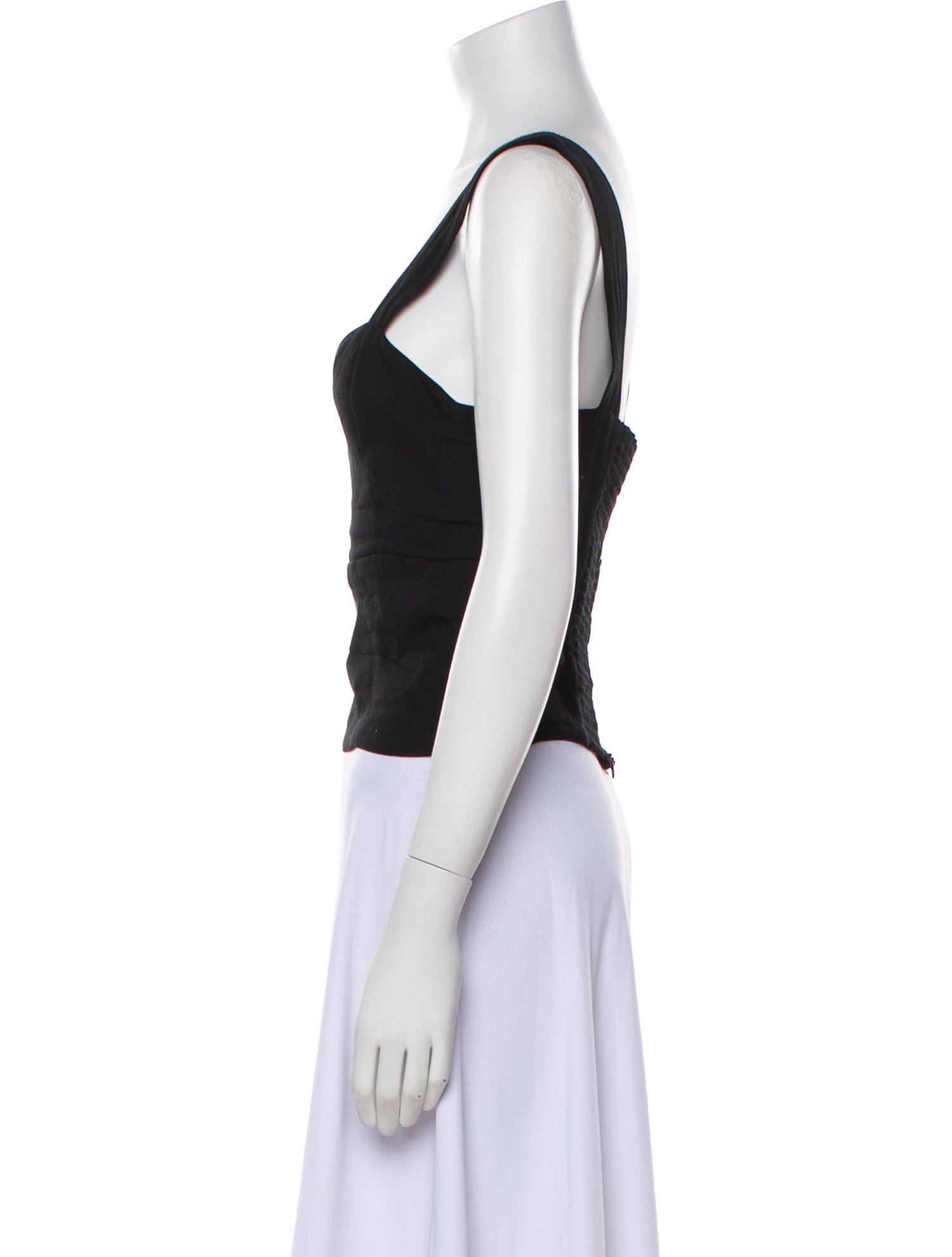 Reformation Square Neckline Sleeveless Crop Top