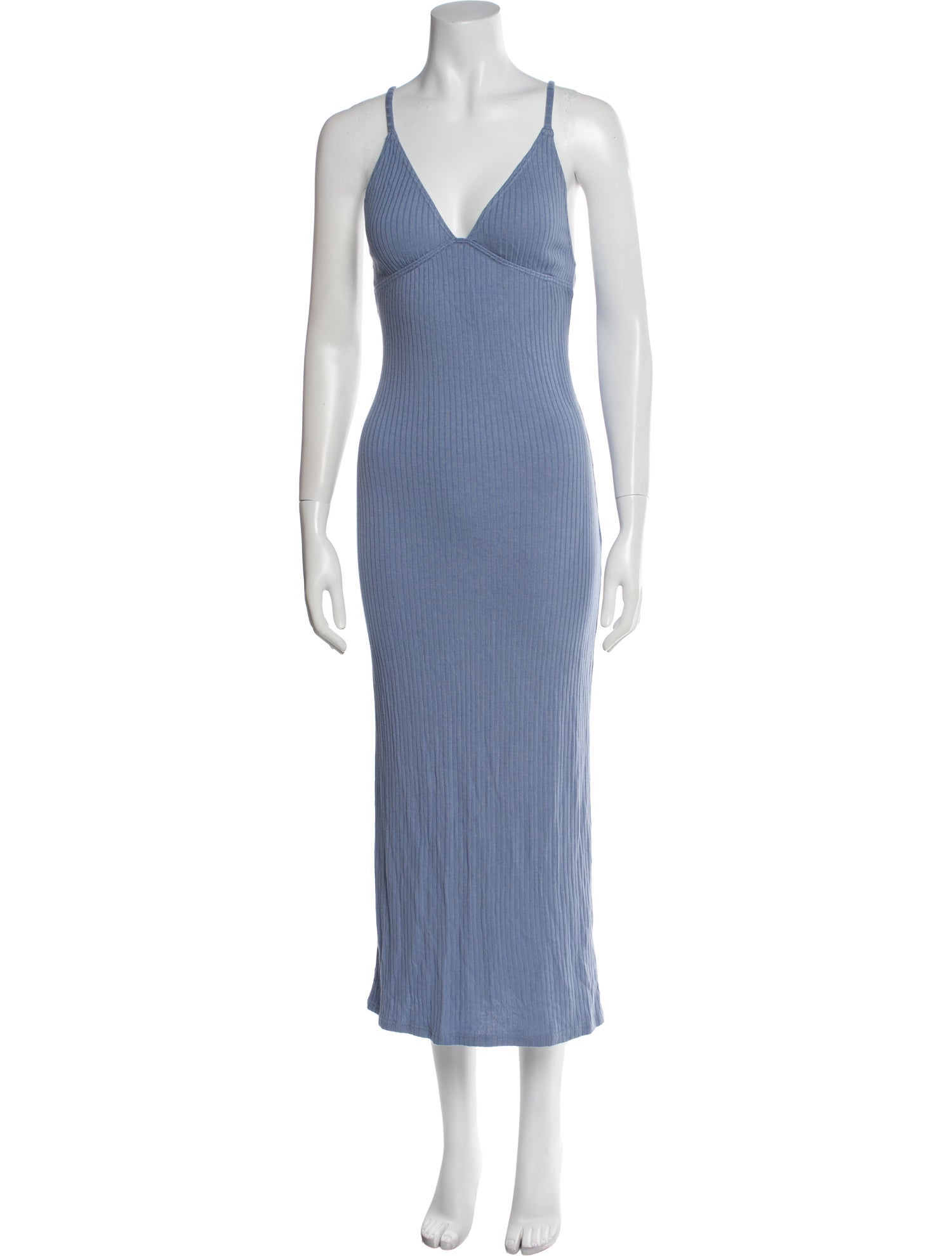 Reformation V-Neck Long Dress