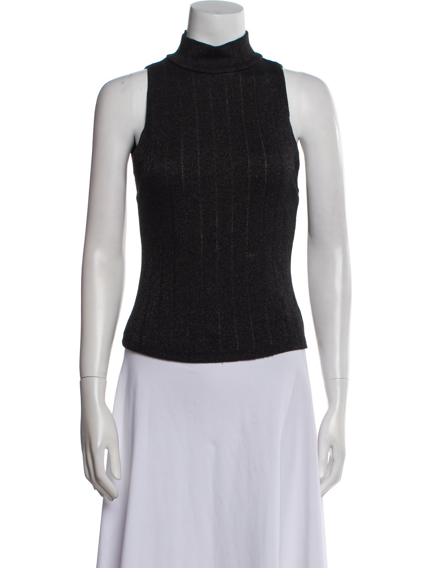 Reformation Turtleneck Sleeveless Top
