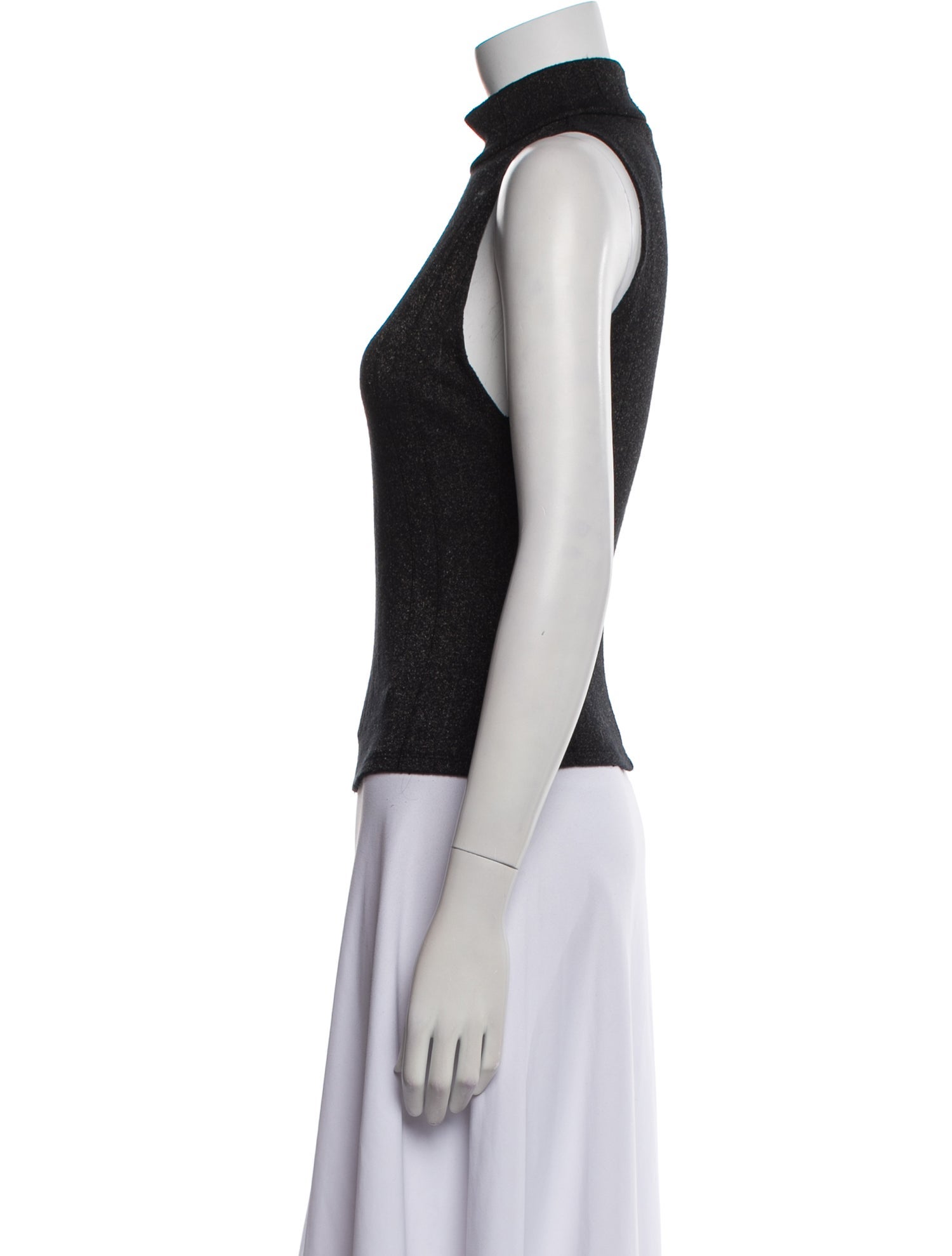 Reformation Turtleneck Sleeveless Top
