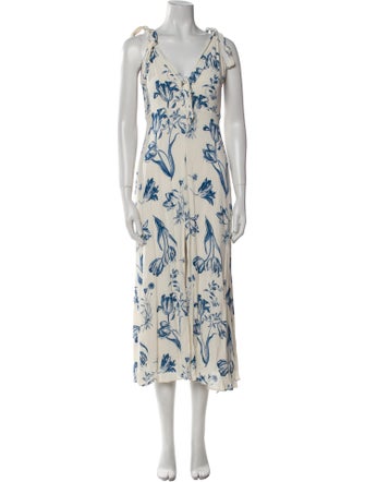 Reformation Printed Long Dress