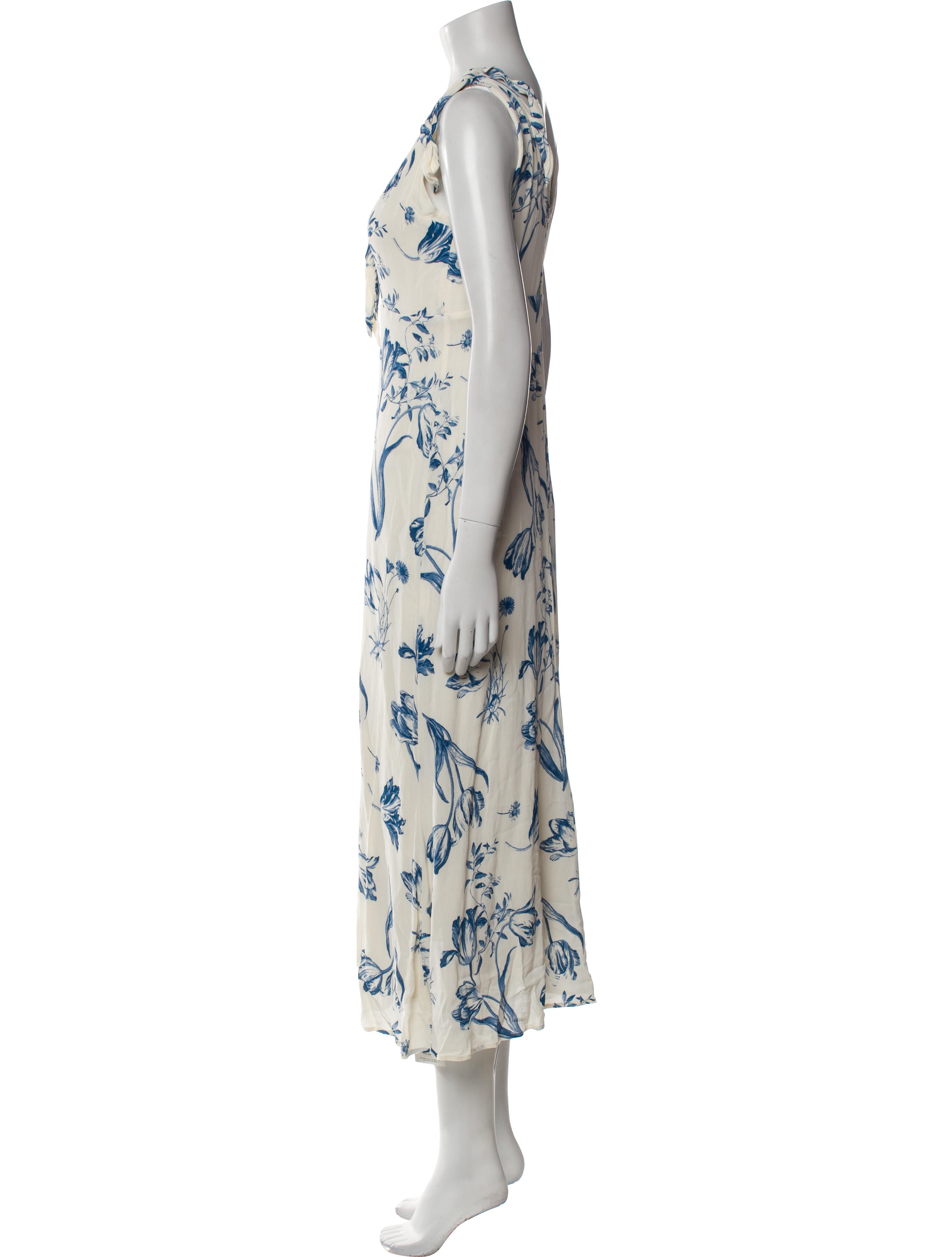 Reformation Printed Long Dress