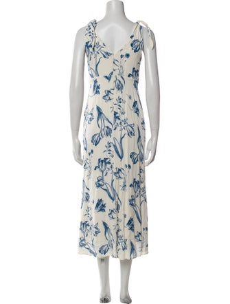 Reformation Printed Long Dress