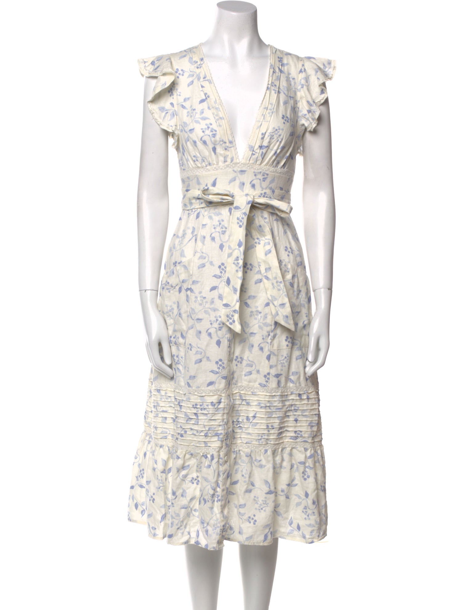 Reformation Linen Midi Length Dress