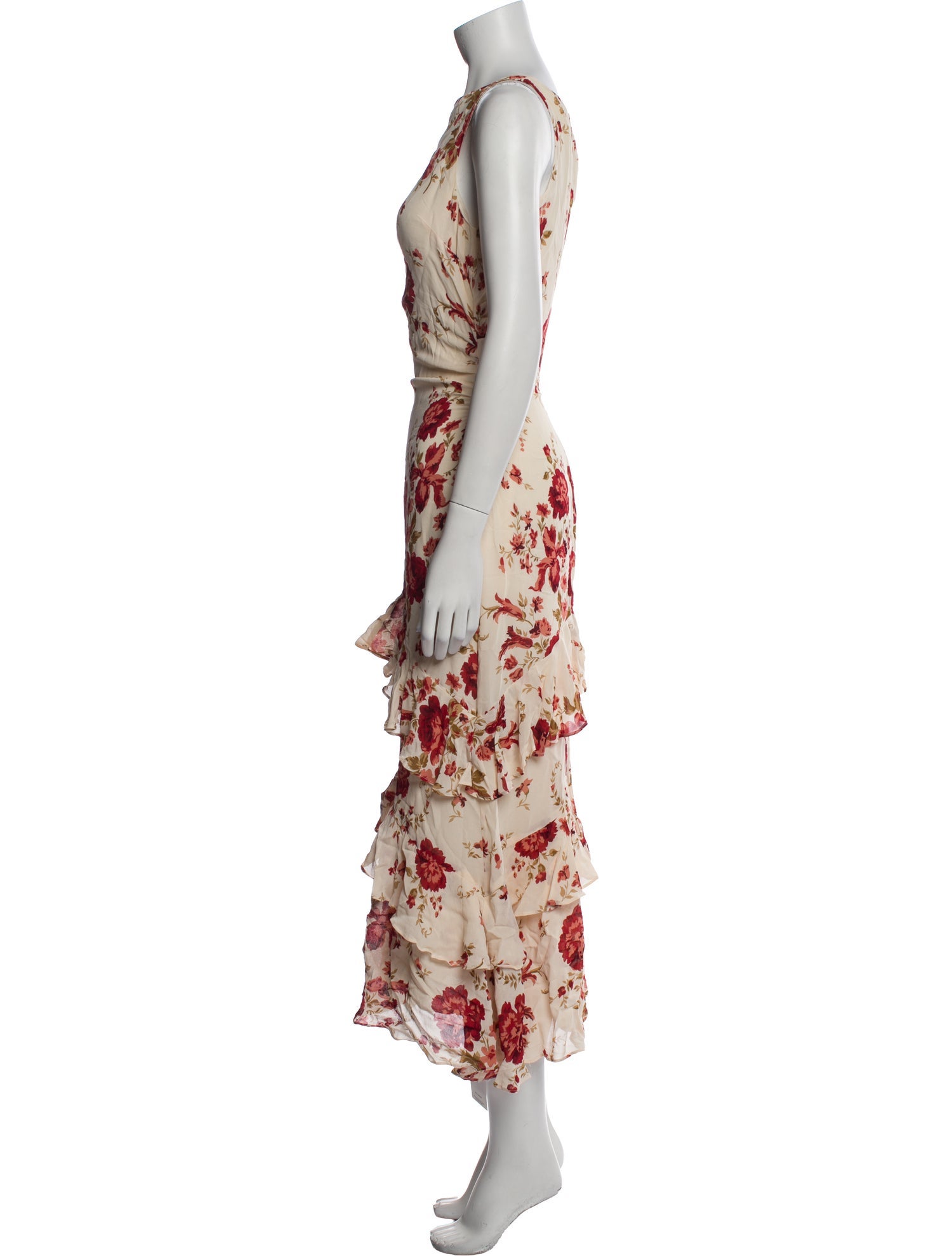 Reformation Floral Print Long Dress