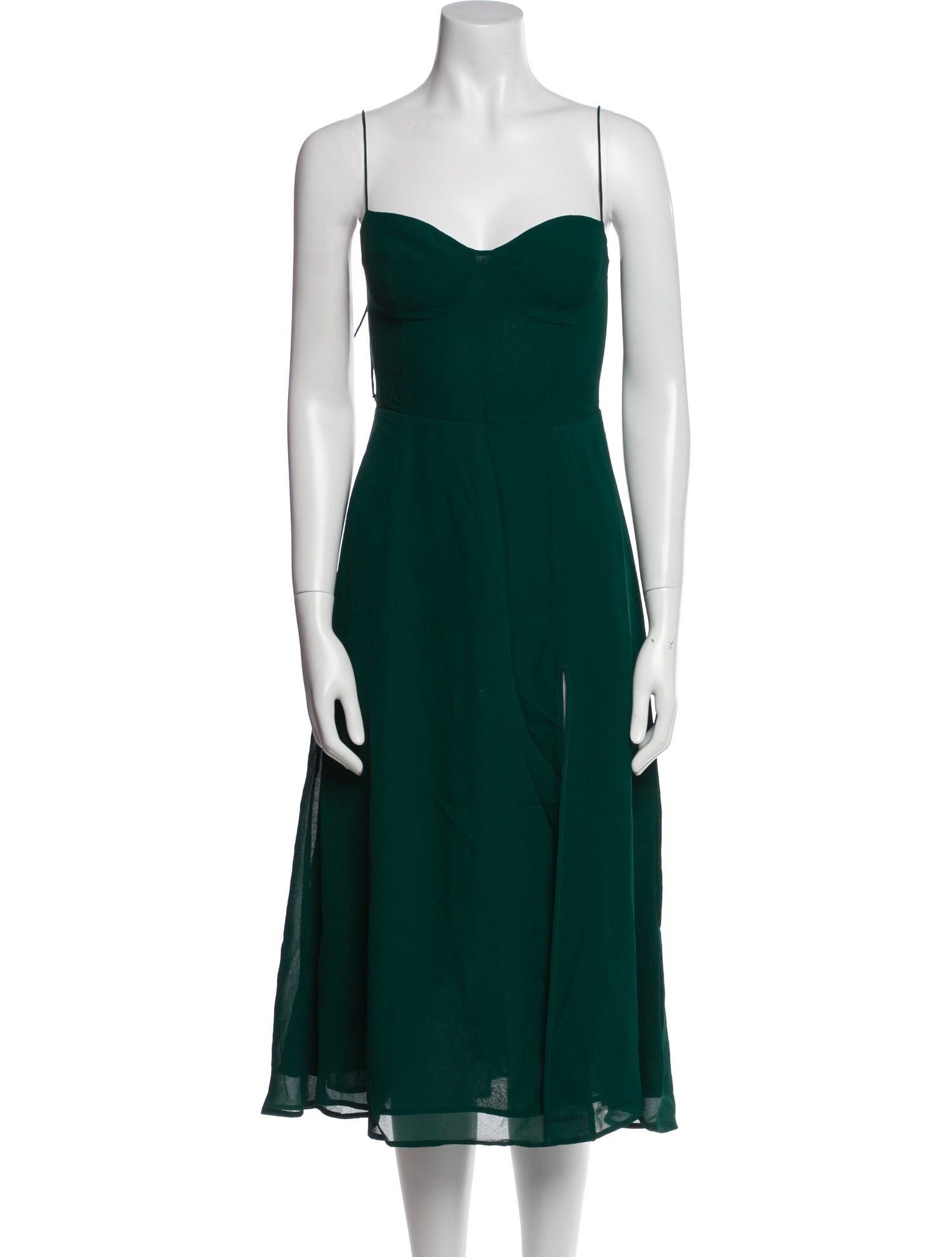 Reformation V-Neck Midi Length Dress