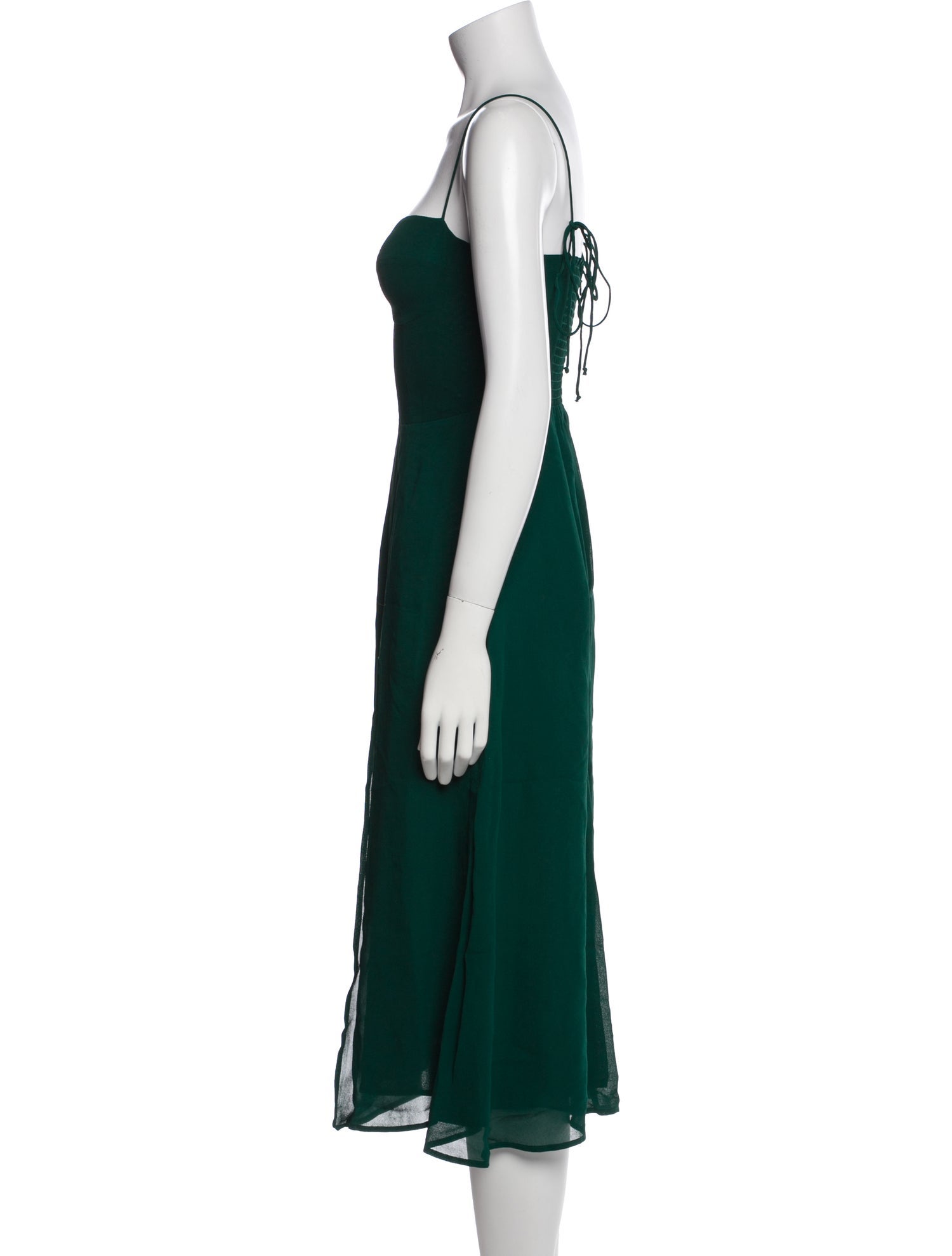 Reformation V-Neck Midi Length Dress