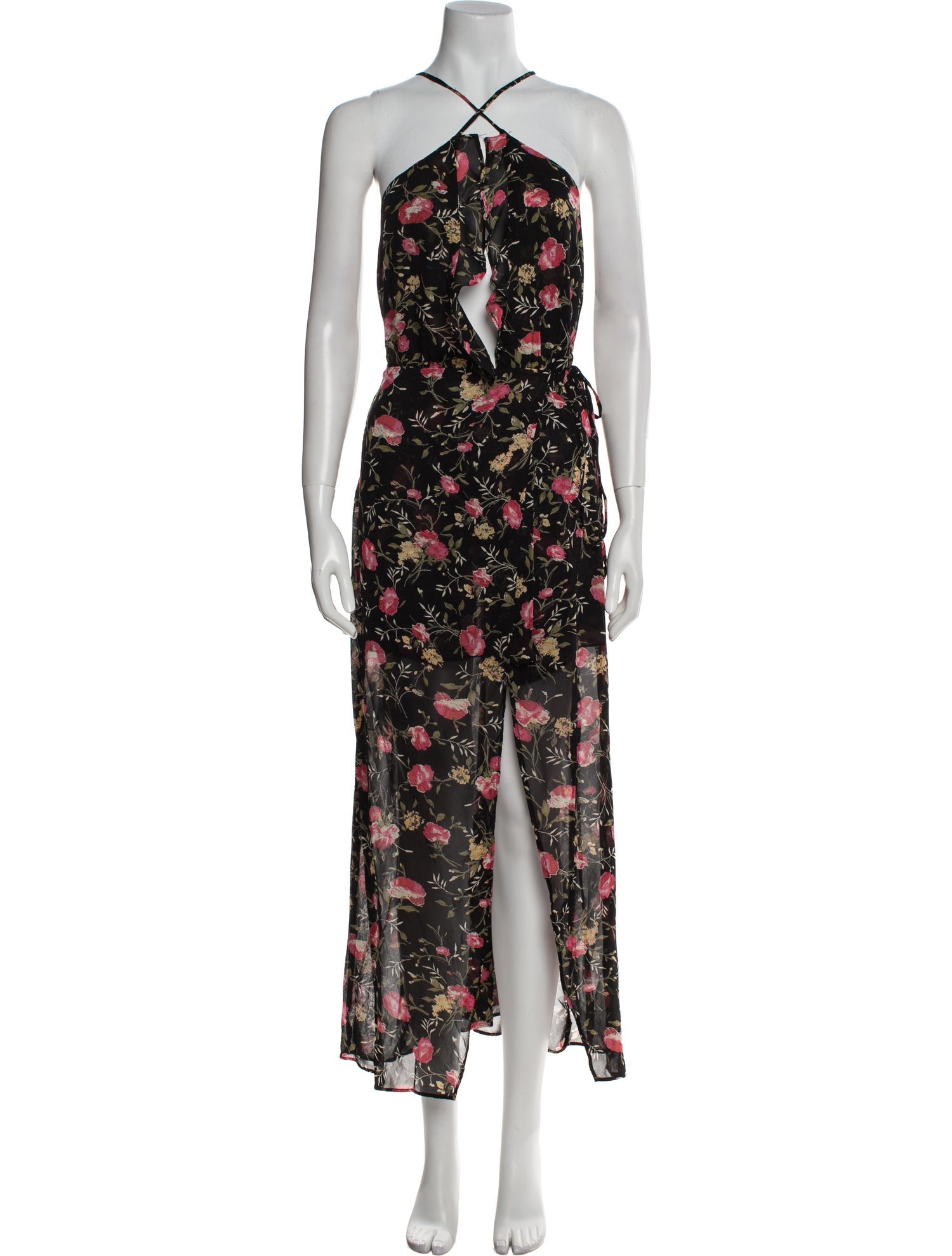 Reformation Floral Print Long Dress