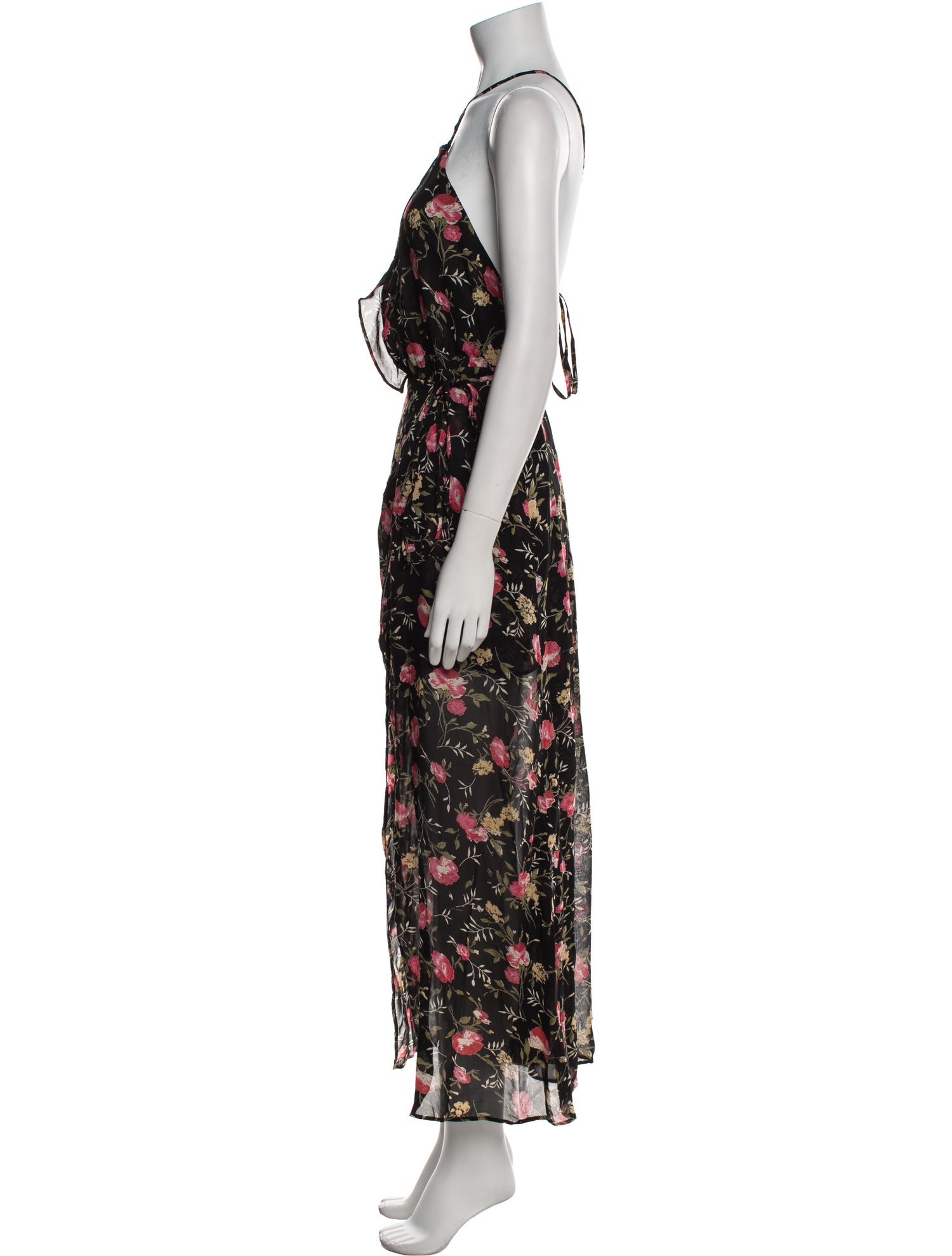 Reformation Floral Print Long Dress