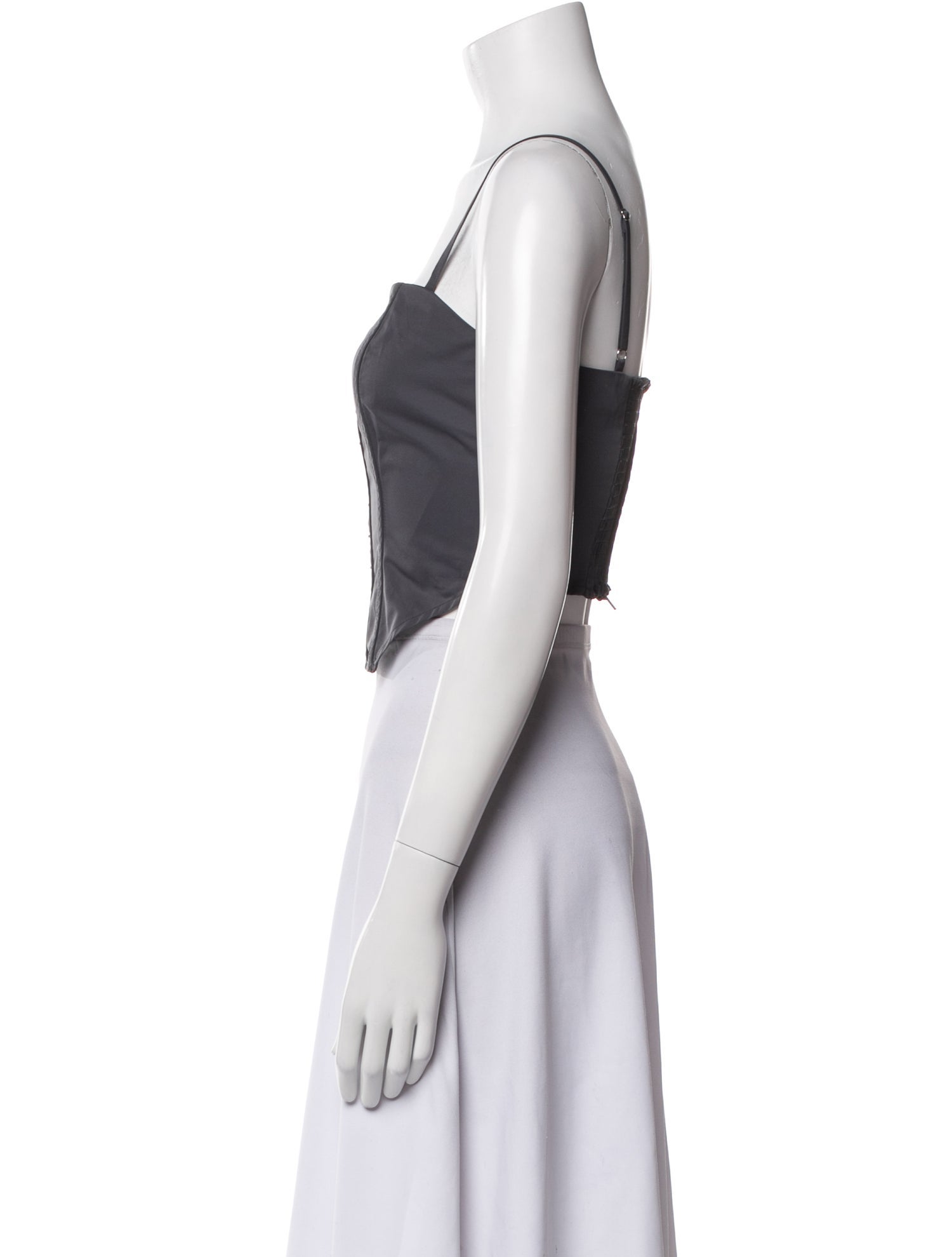 Reformation Square Neckline Sleeveless Crop Top