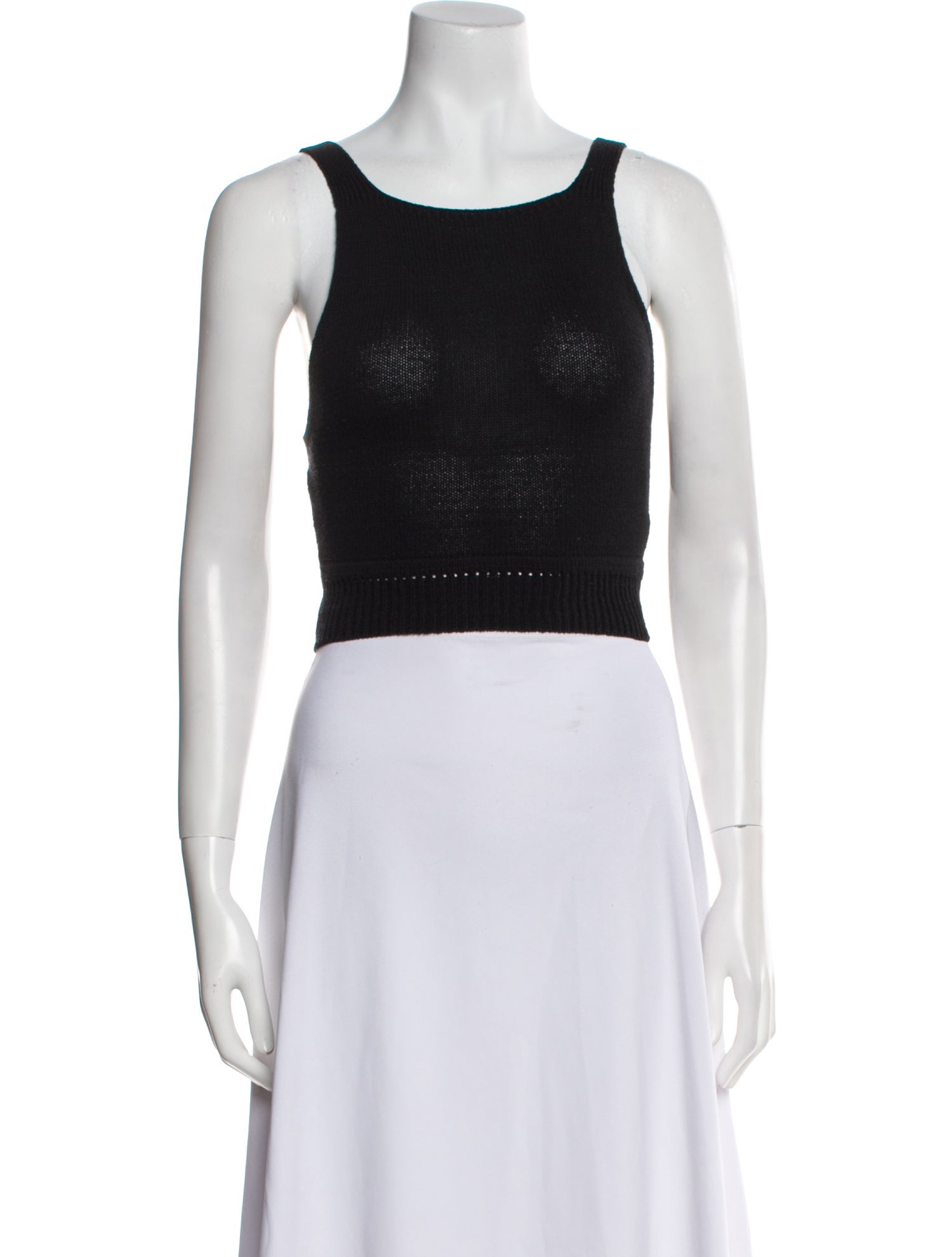 Reformation Scoop Neck Sleeveless Crop Top