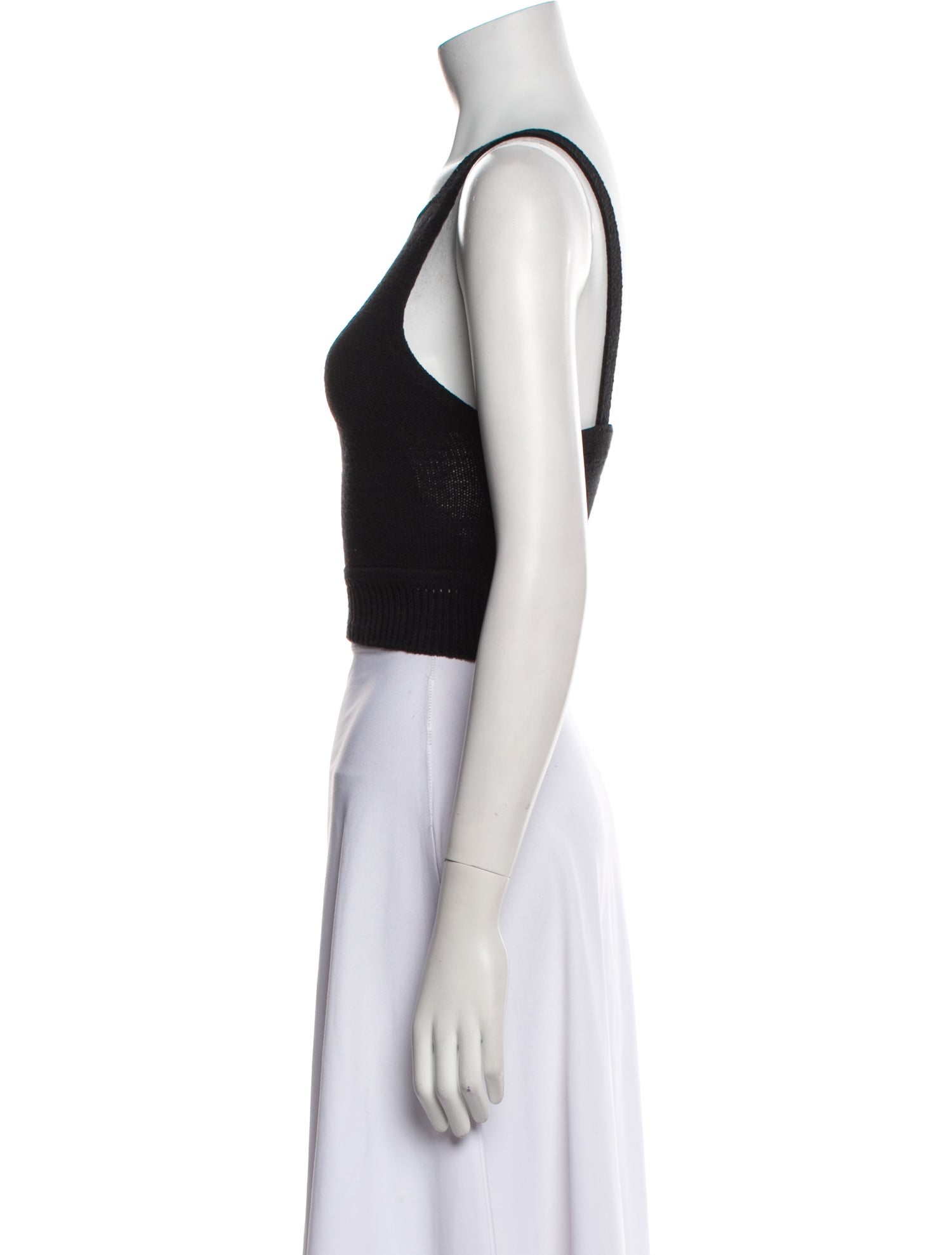 Reformation Scoop Neck Sleeveless Crop Top