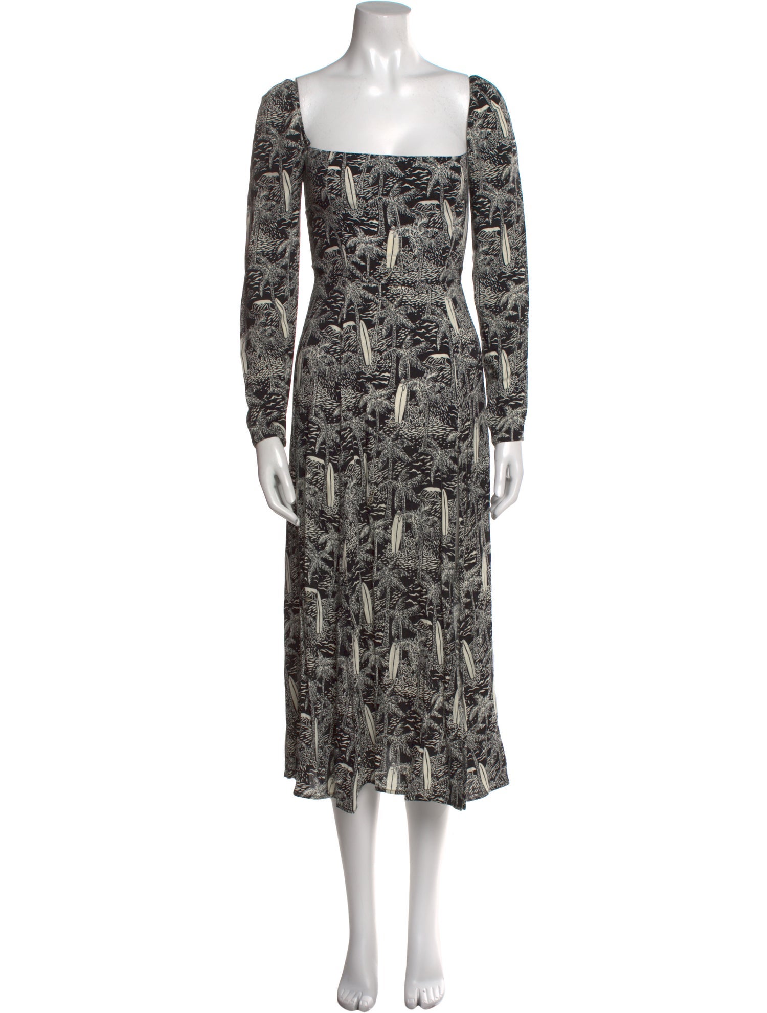 Reformation Printed Long Dress