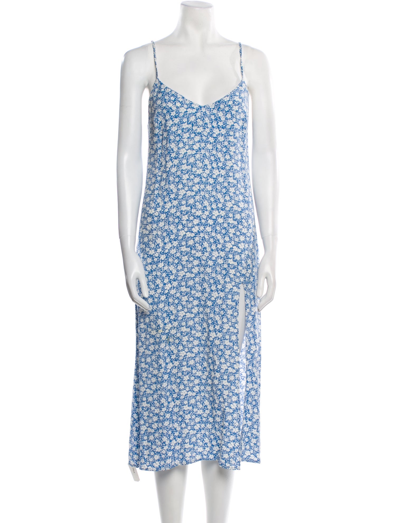 Reformation Floral Print Midi Length Dress