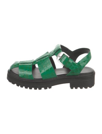 Reformation Patent Leather Slingback Sandals