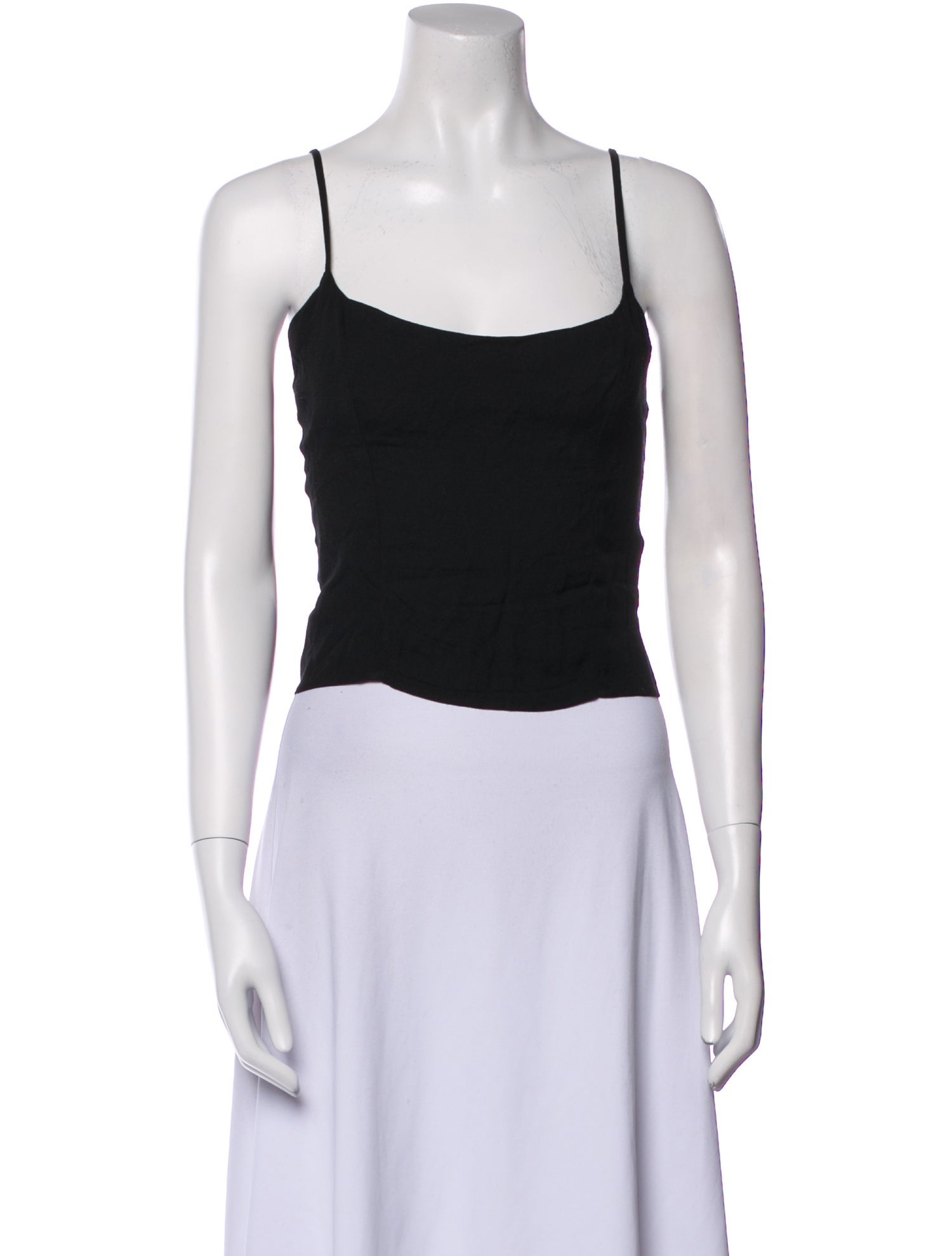 Reformation Square Neckline Sleeveless Crop Top