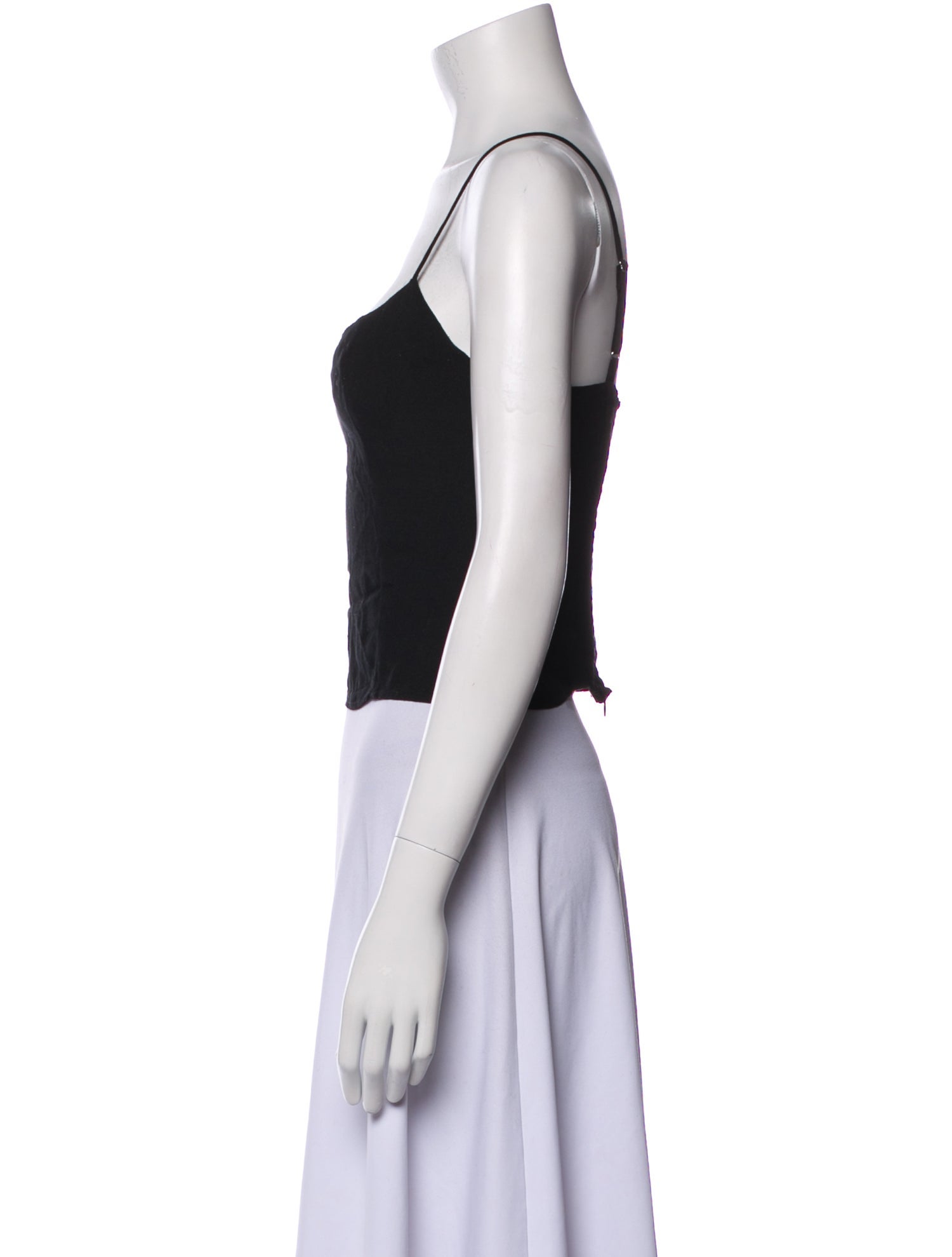 Reformation Square Neckline Sleeveless Crop Top