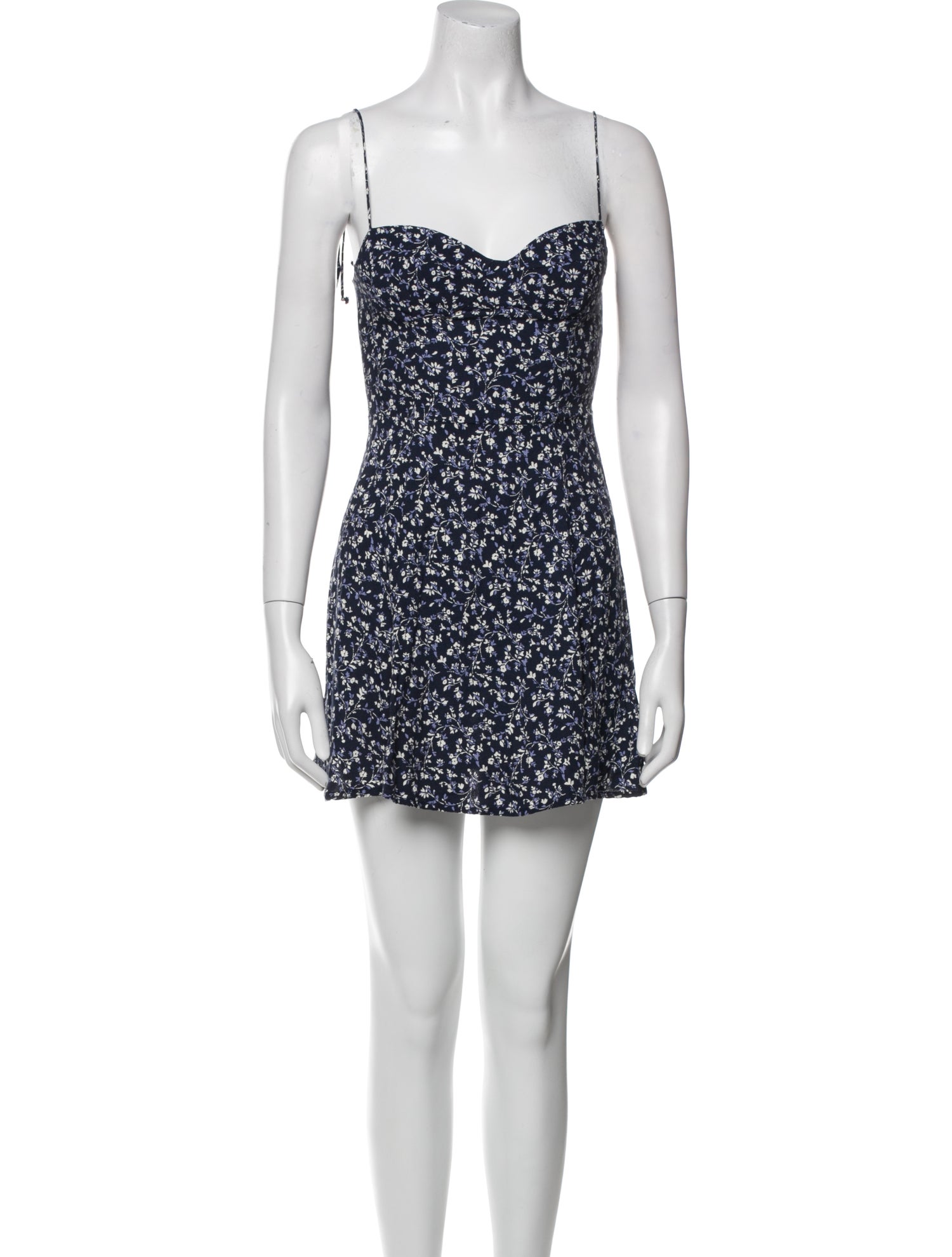 Reformation Floral Print Mini Dress