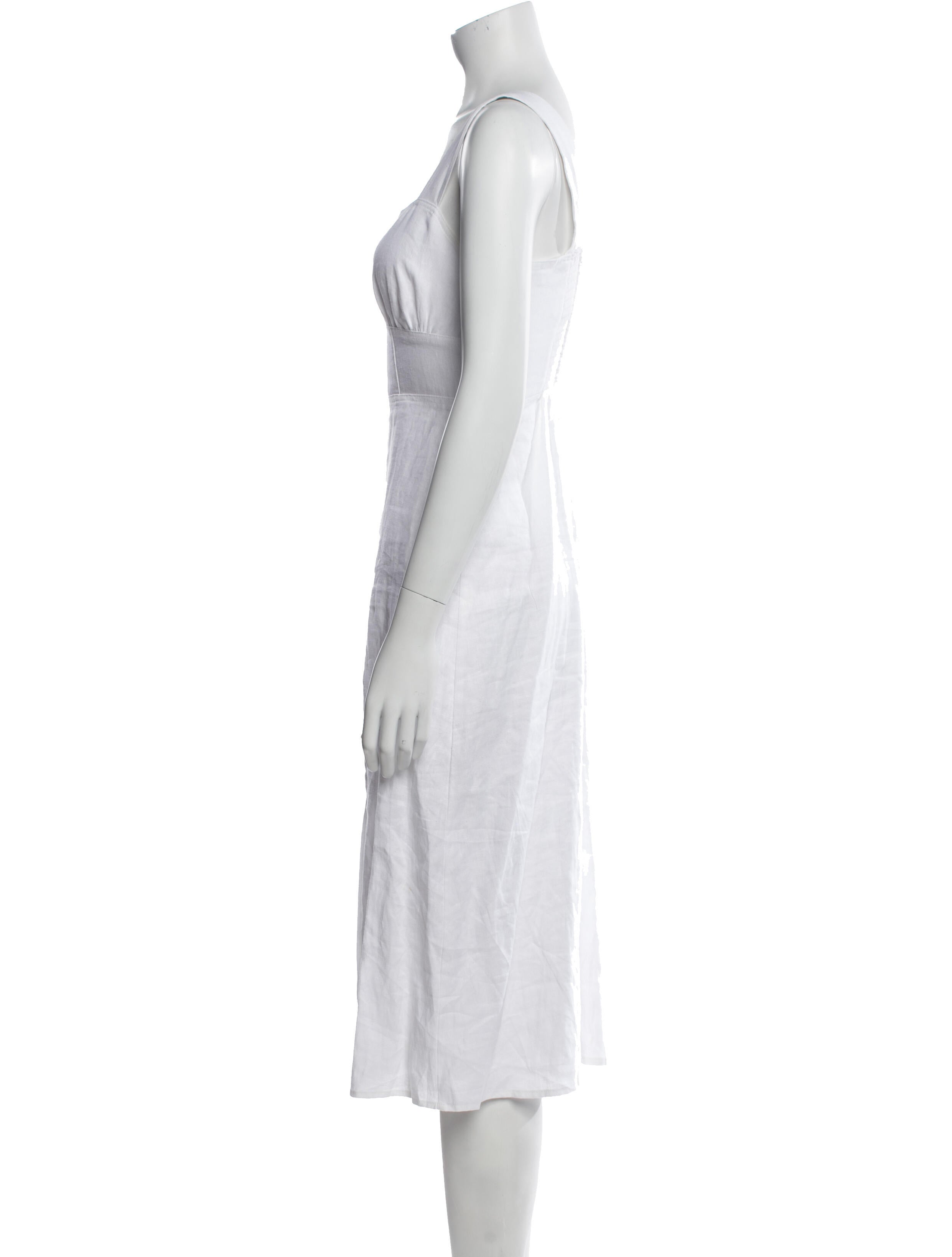 Reformation Linen Midi Length Dress