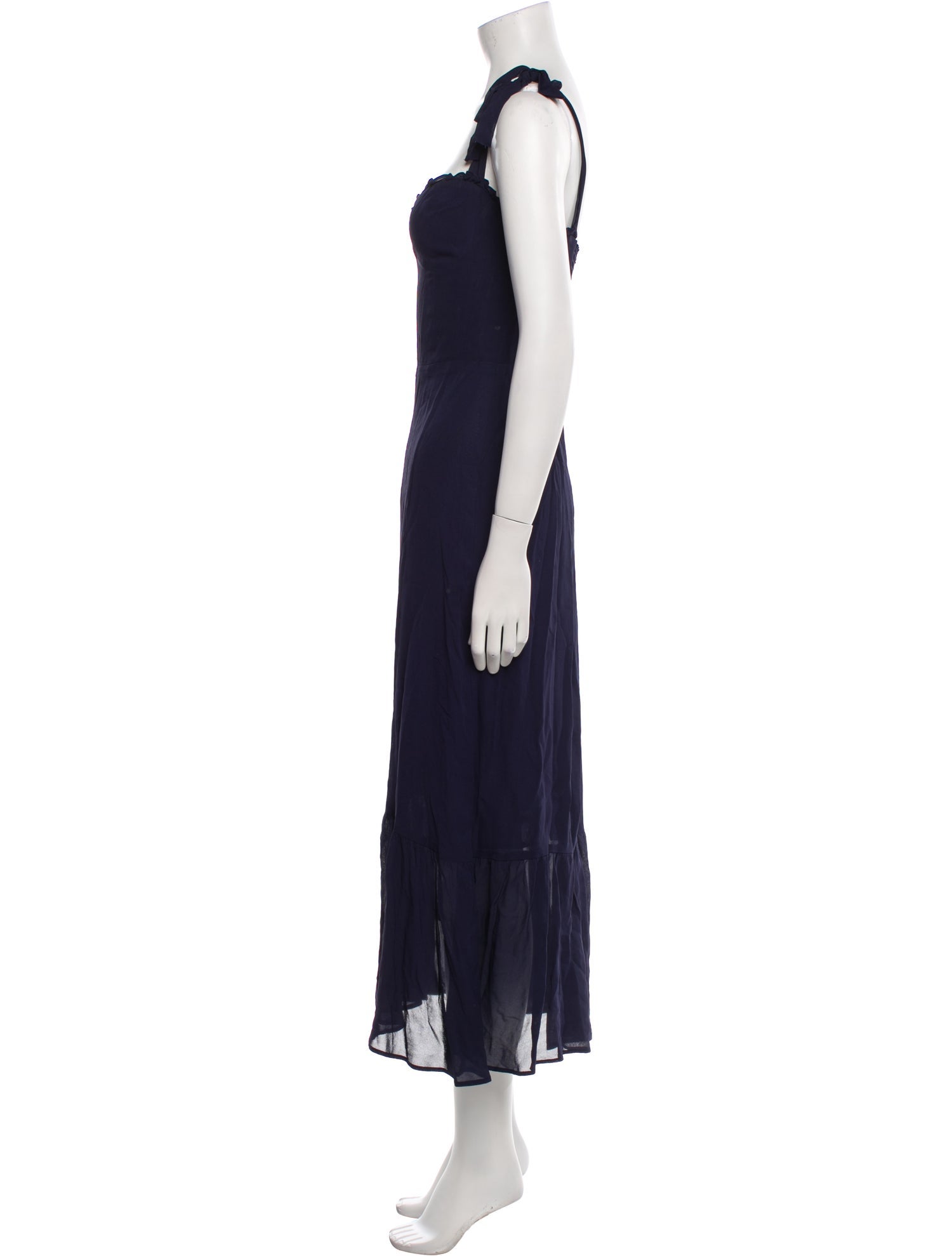 Reformation Square Neckline Midi Length Dress