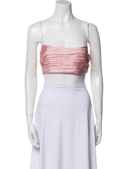 Reformation Square Neckline Sleeveless Crop Top