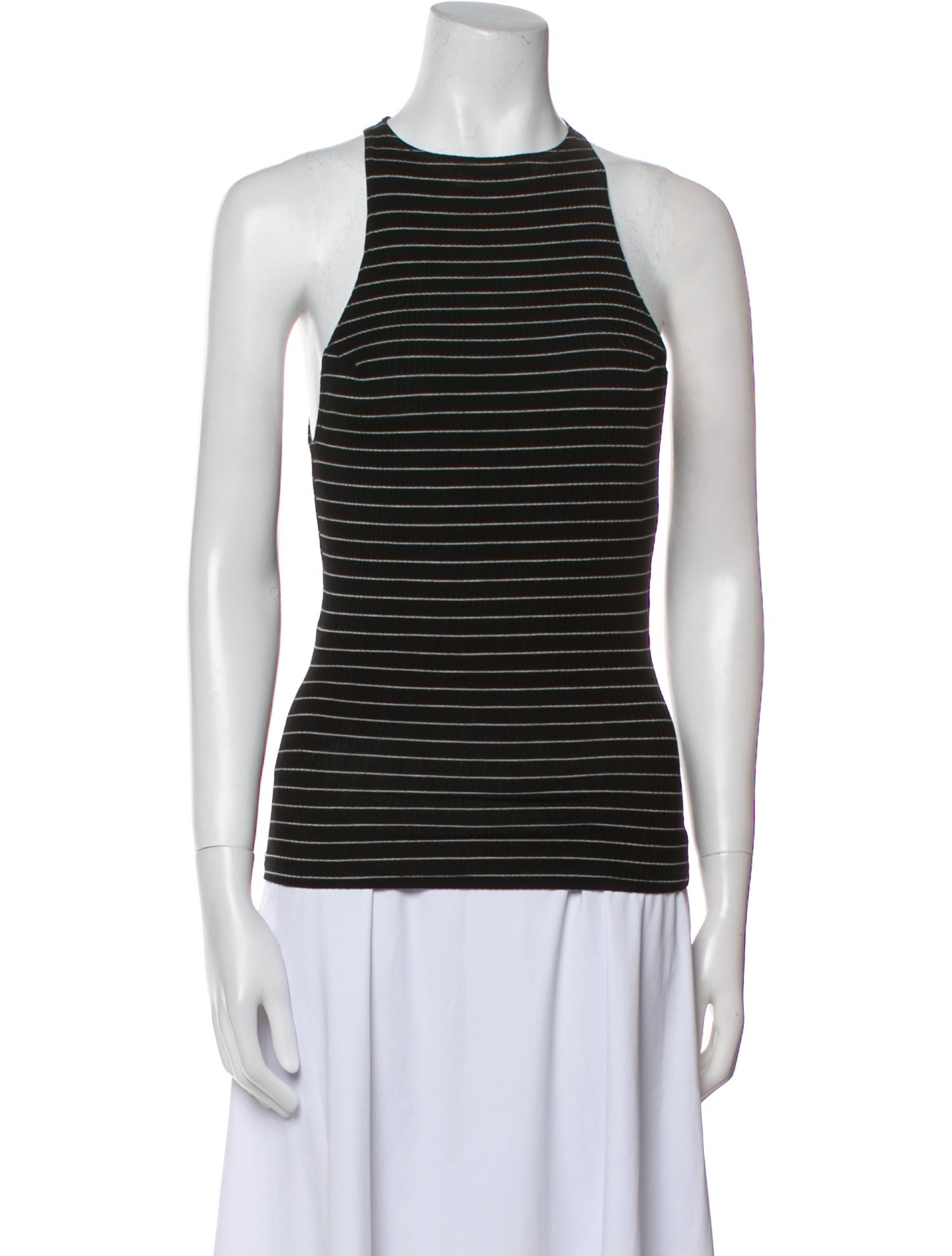 Reformation Striped Square Neckline Top