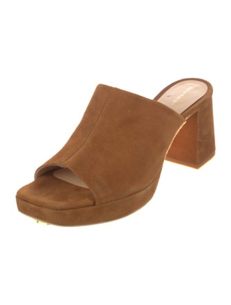 Reformation Suede Slides