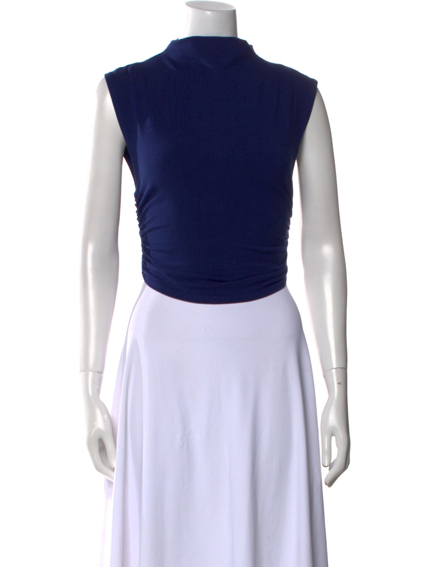 Reformation Bateau Neckline Sleeveless Crop Top