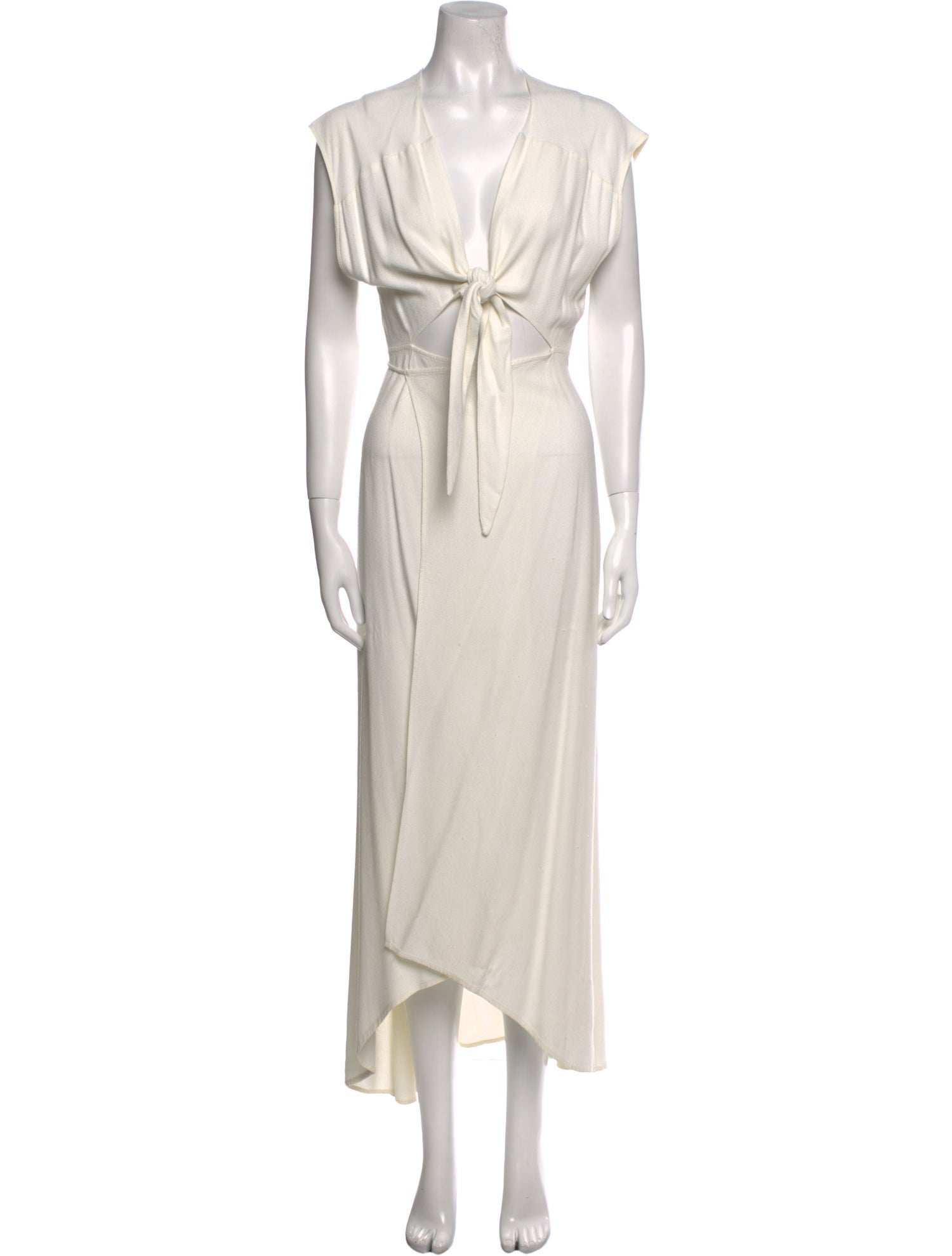 Reformation V-Neck Long Dress