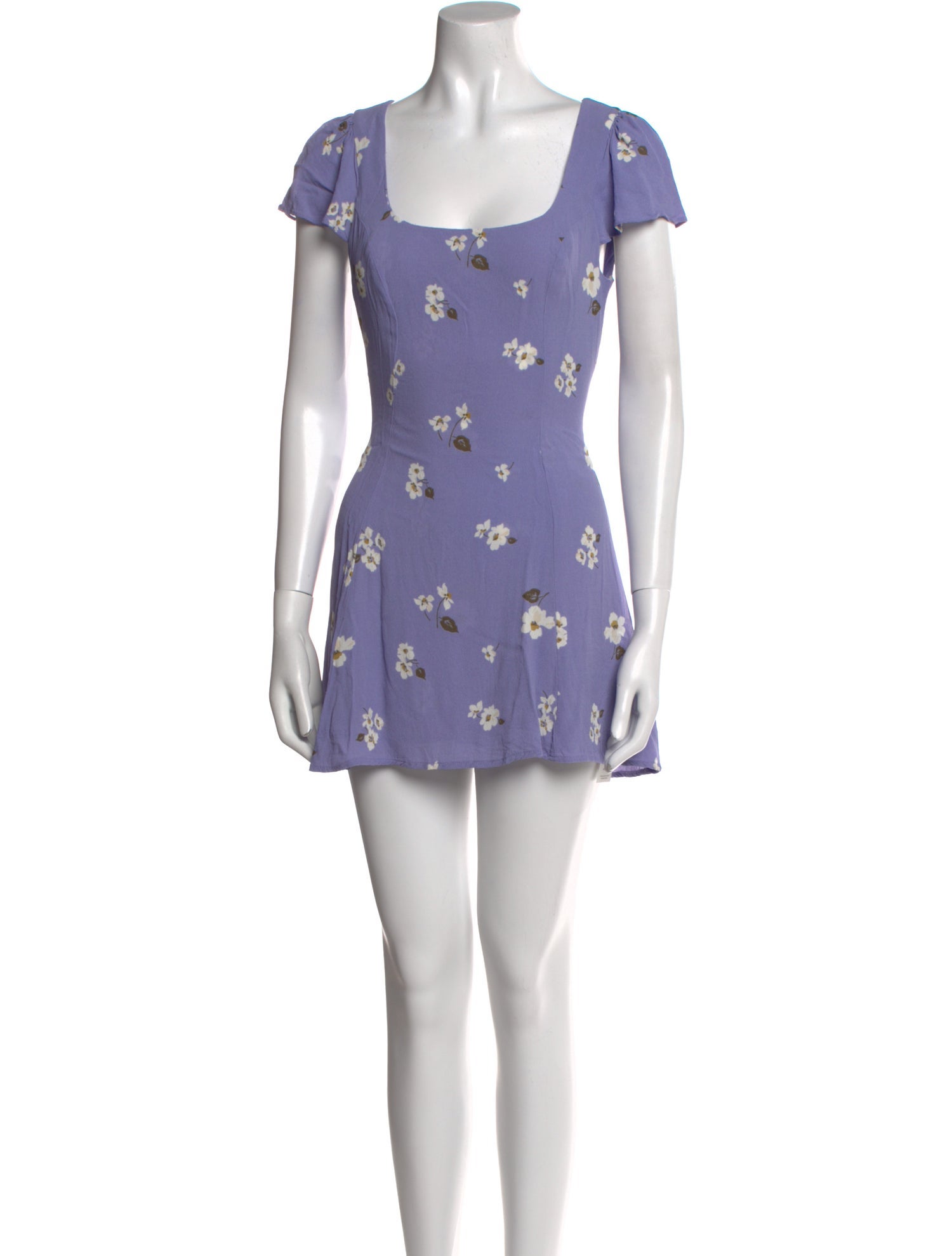 Reformation Floral Print Mini Dress