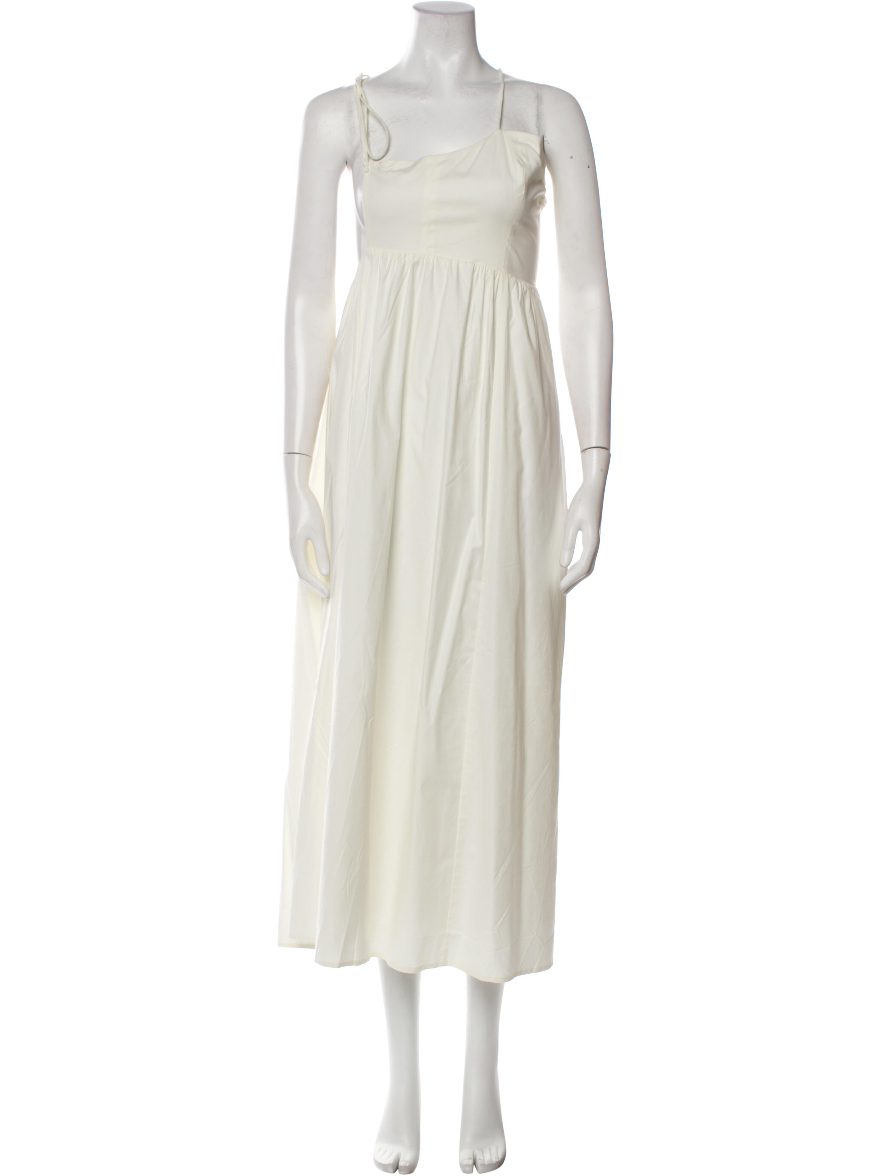 Reformation Square Neckline Midi Length Dress