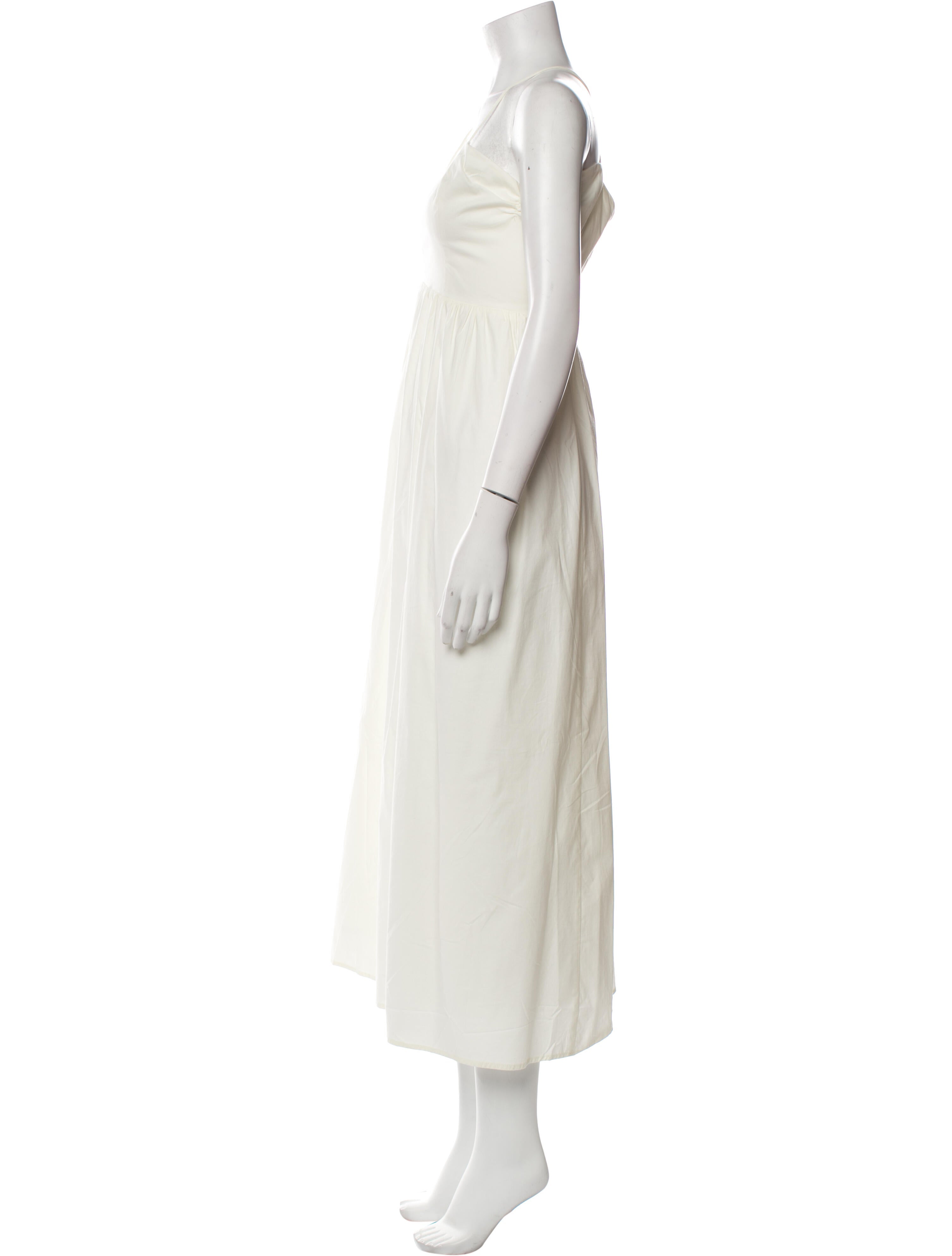 Reformation Square Neckline Midi Length Dress