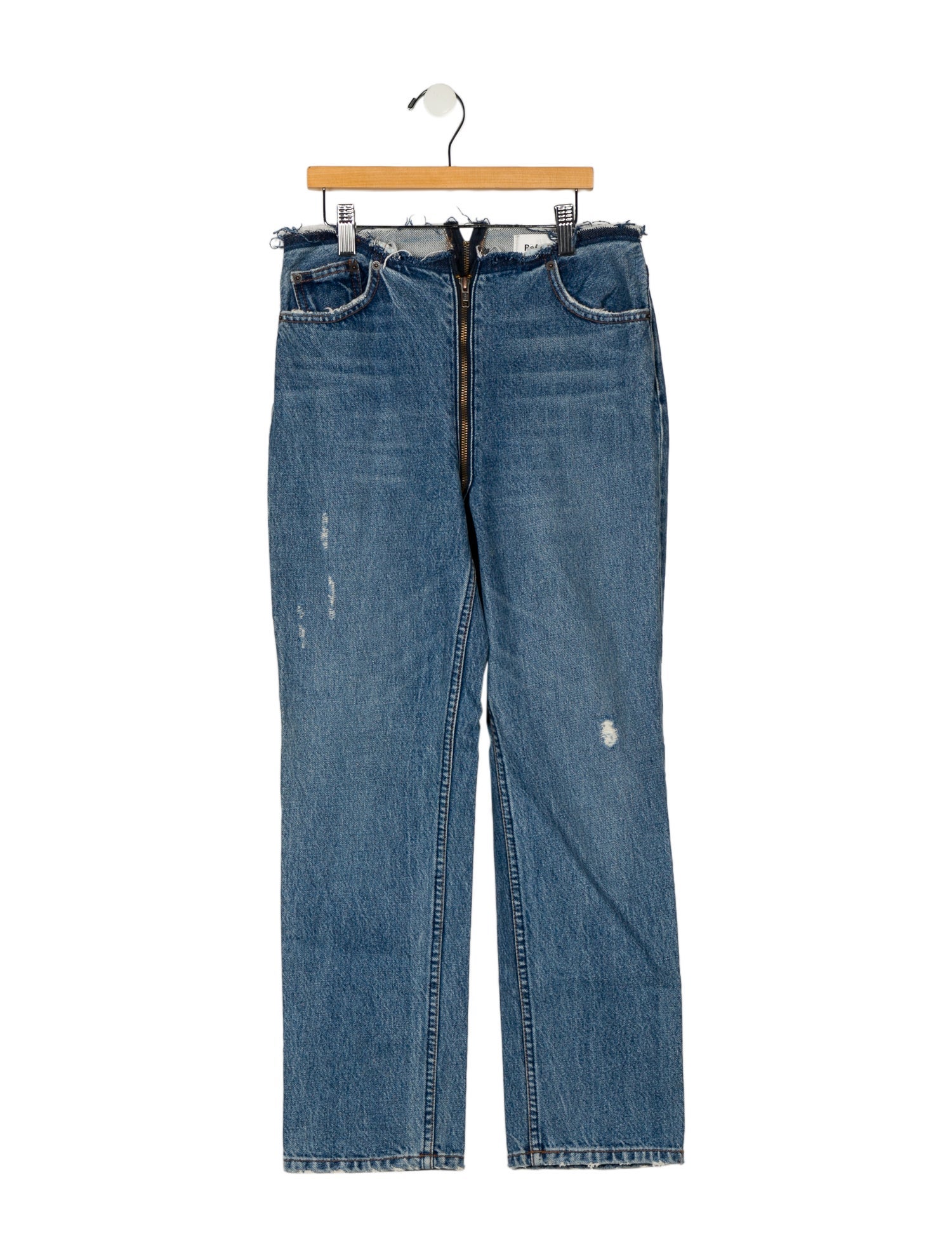 Reformation Mid-Rise Straight Leg Jeans
