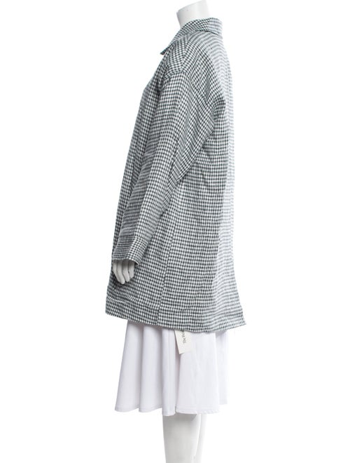 Reformation Linen Plaid Print Coat