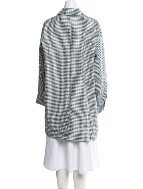 Reformation Linen Plaid Print Coat