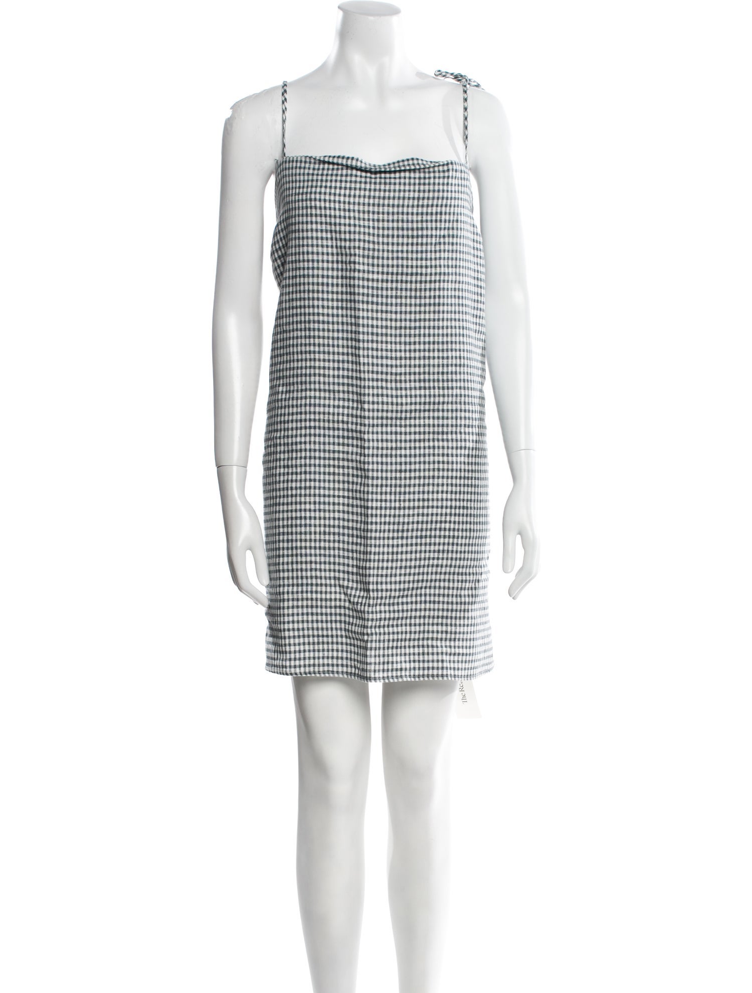 Reformation Plaid Print Mini Dress