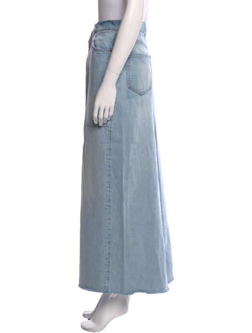 Reformation Raw-Edge Trim Midi Length Skirt