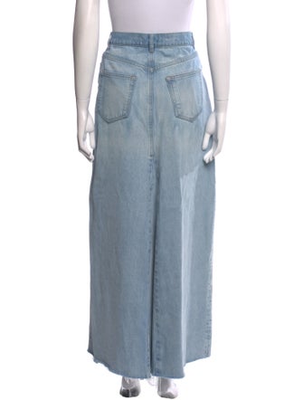 Reformation Raw-Edge Trim Midi Length Skirt