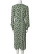 Reformation Floral Print Midi Length Dress