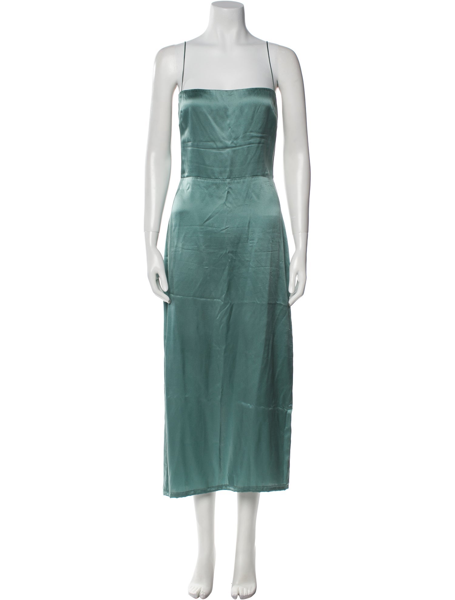 Reformation Square Neckline Midi Length Dress