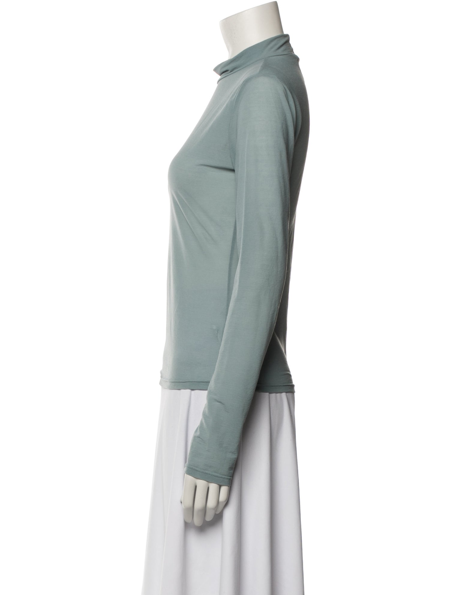 Reformation Mock Neck Long Sleeve Top