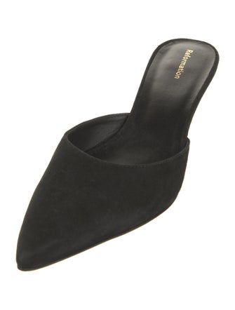 Reformation Suede Mules
